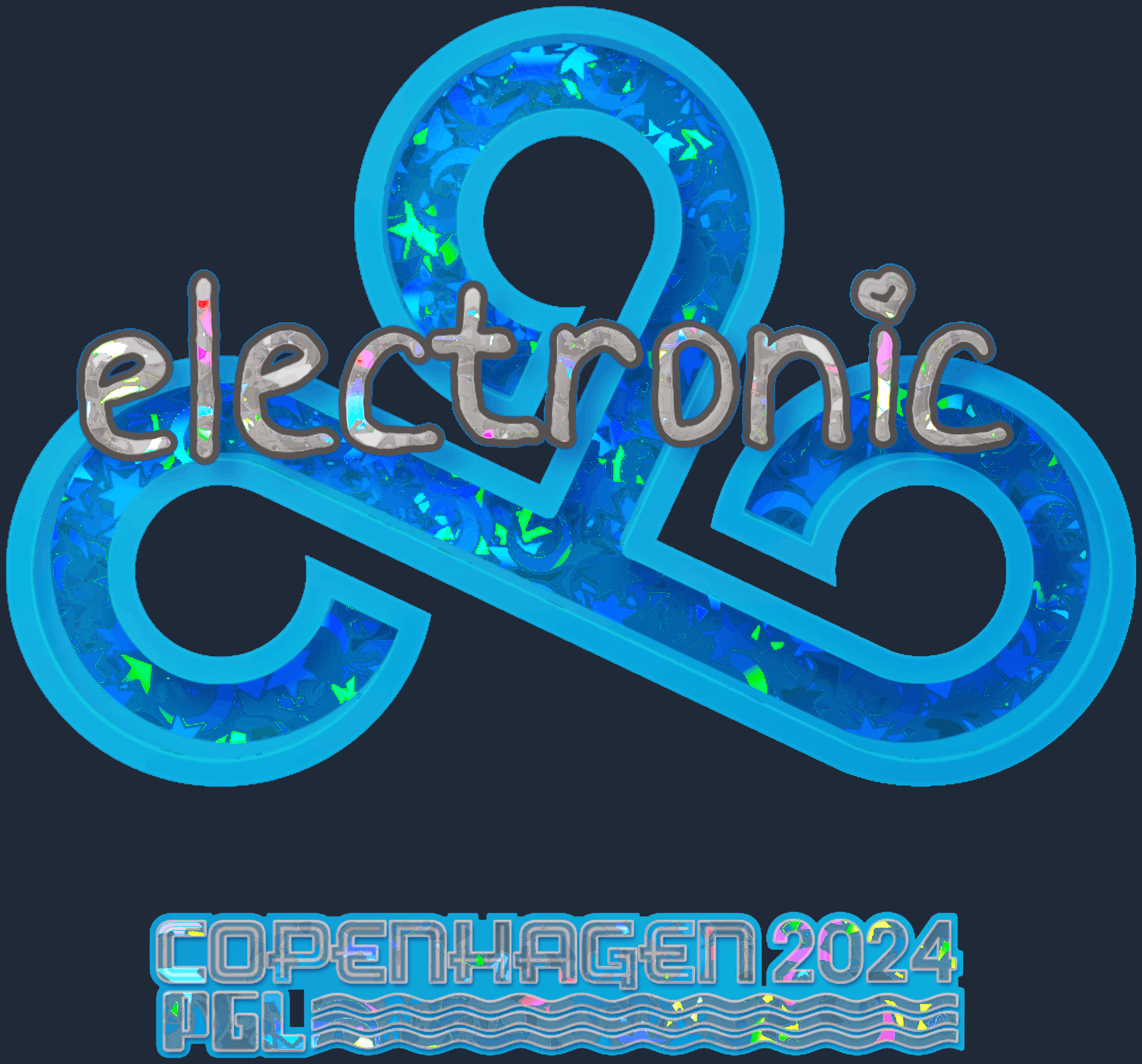 Sticker | electronic (Glitter) | Copenhagen 2024 Image