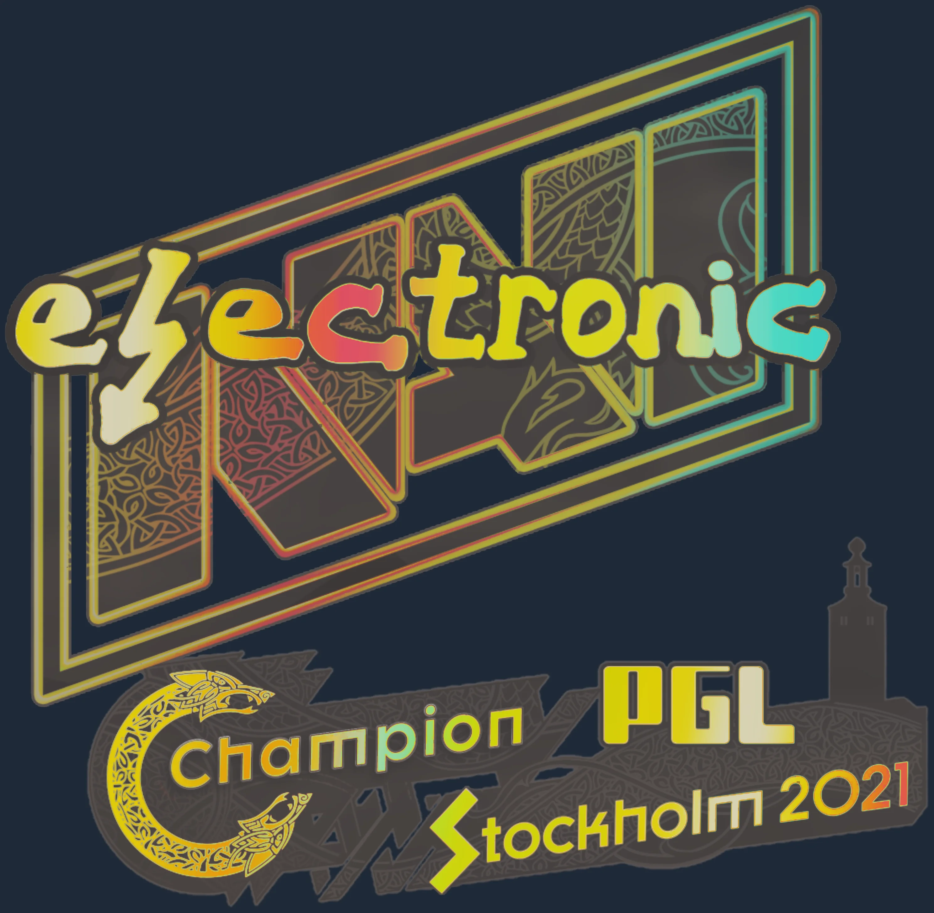Sticker | electroNic (Holo) | Stockholm 2021 Image