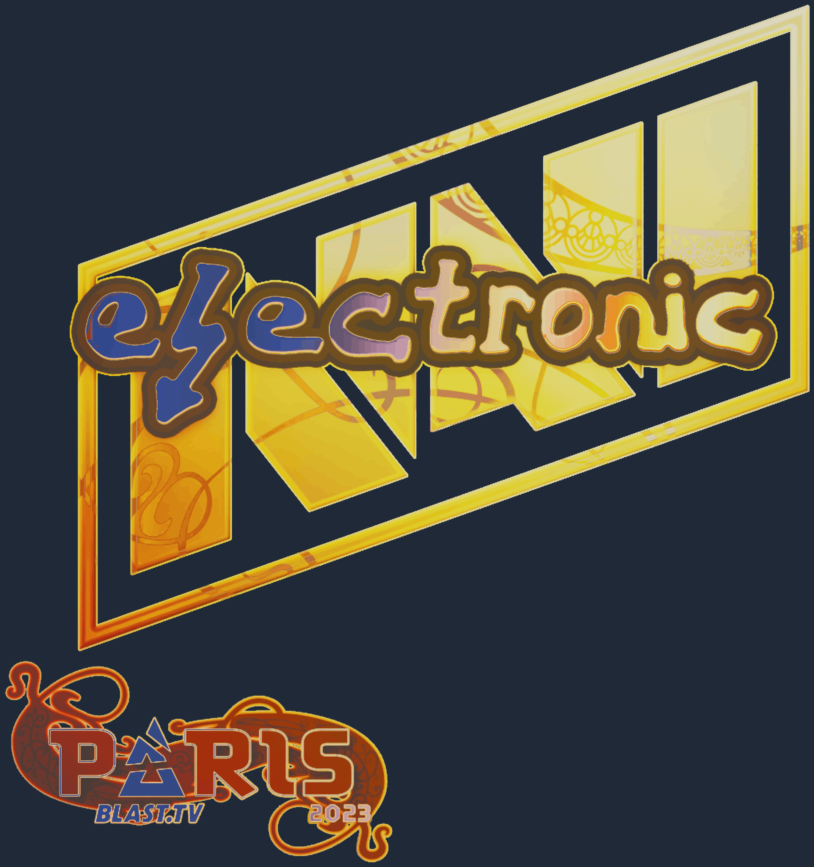 Sticker | electronic (Holo) | Paris 2023 Image
