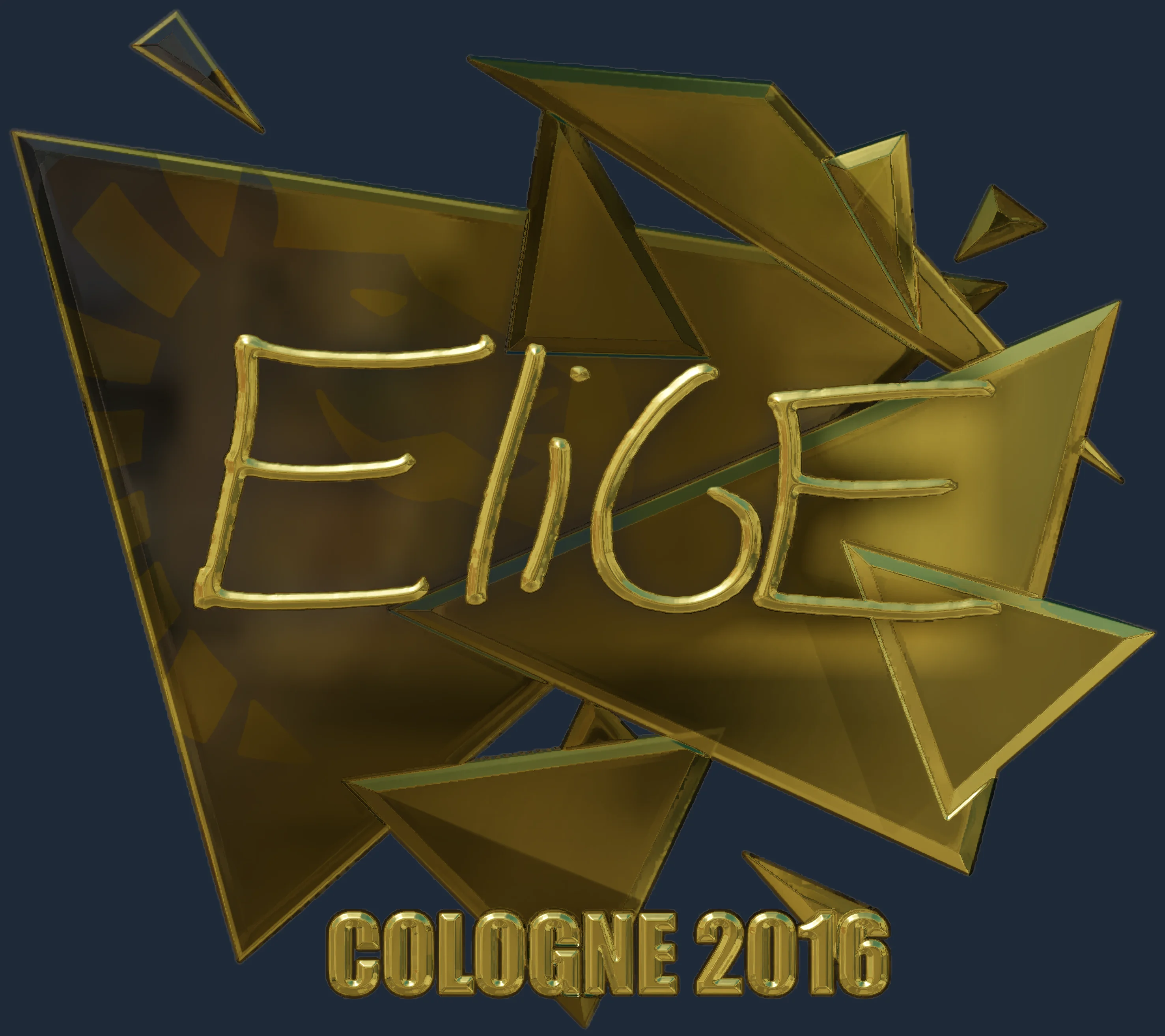 Sticker | EliGE (Gold) | Cologne 2016 Image