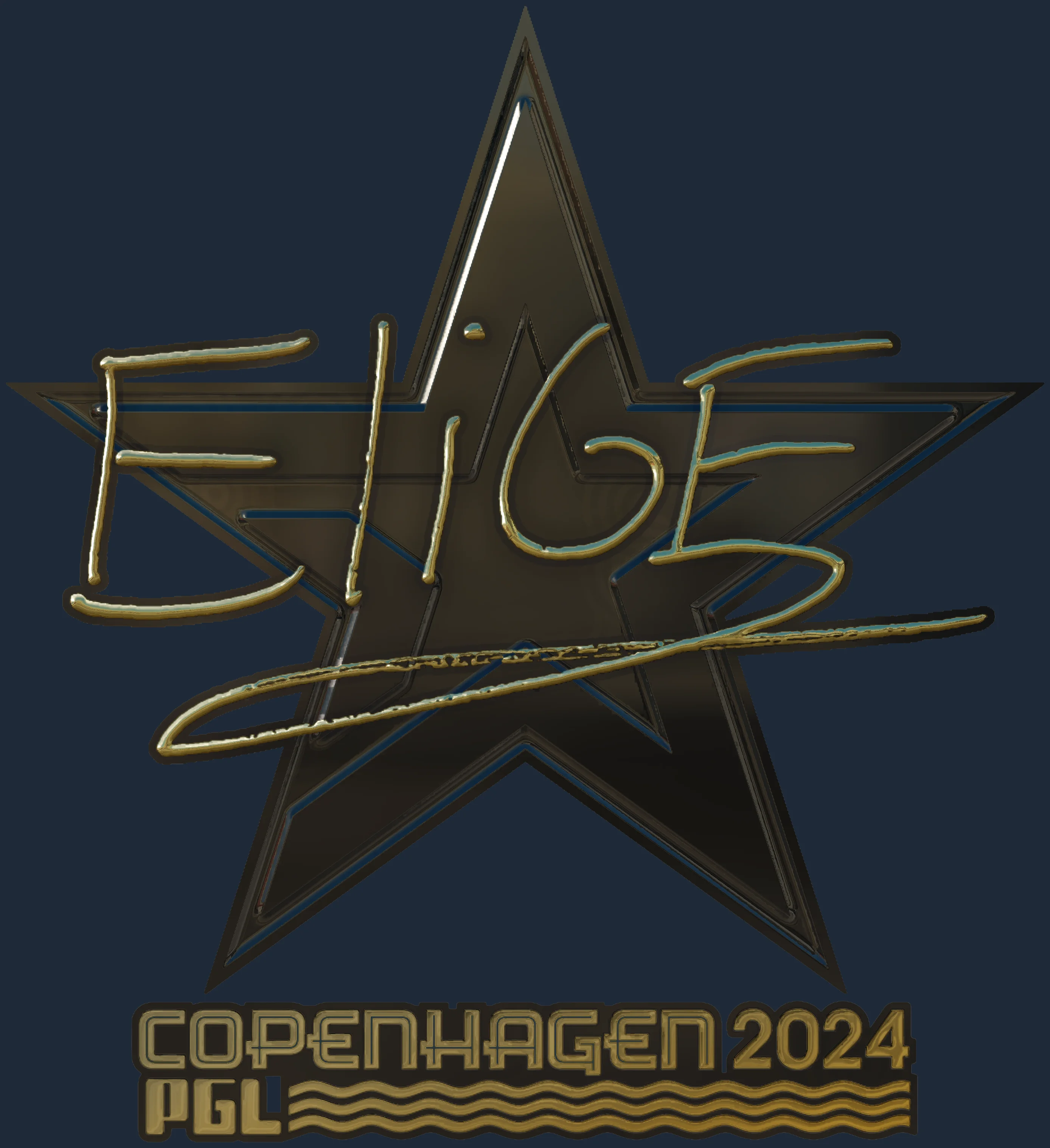 Sticker | EliGE (Gold) | Copenhagen 2024 Image