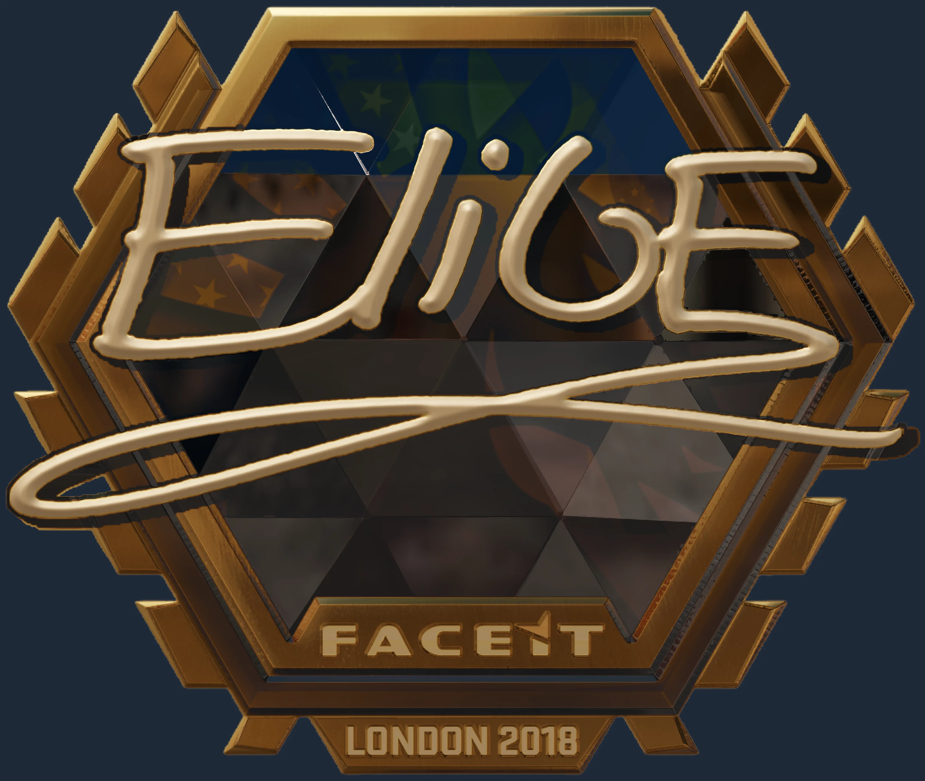 Sticker | EliGE (Gold) | London 2018 Image