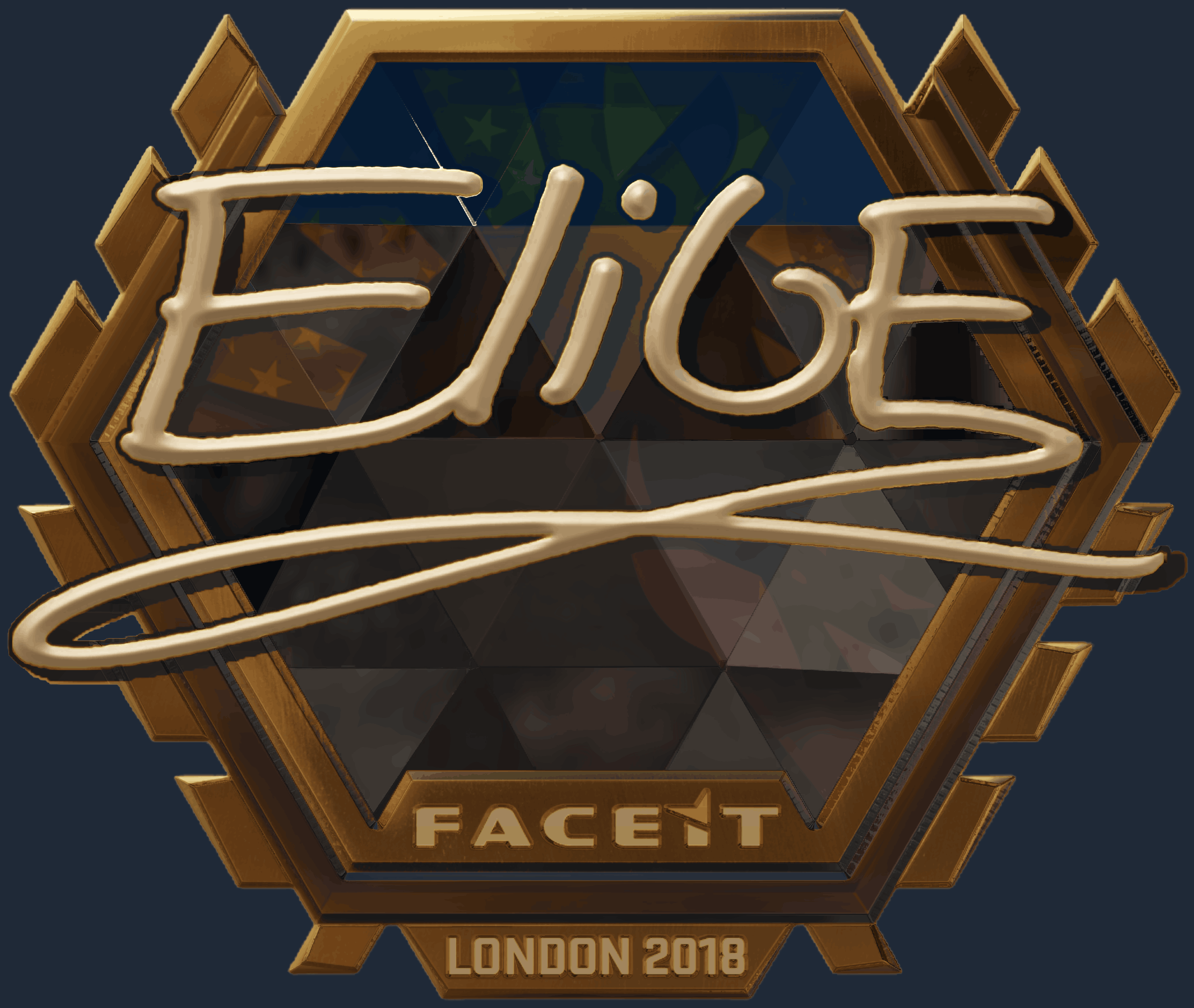Sticker | EliGE (Gold) | London 2018 Image