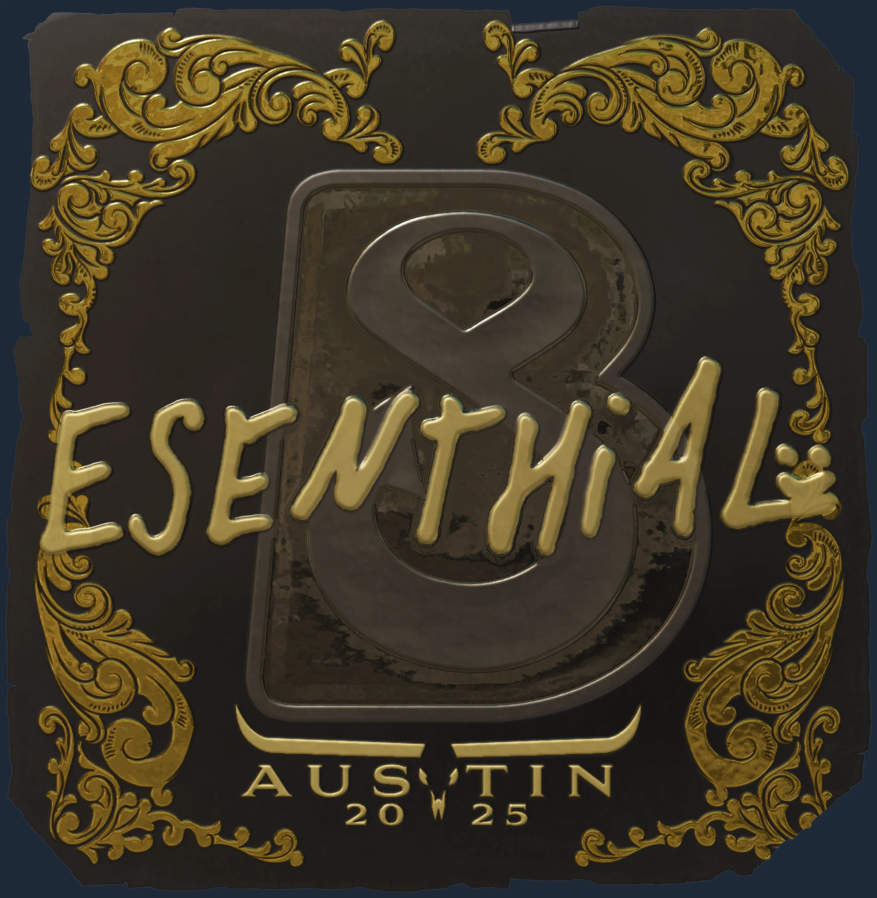 Sticker | esenthial (Gold) | Austin 2025 Image