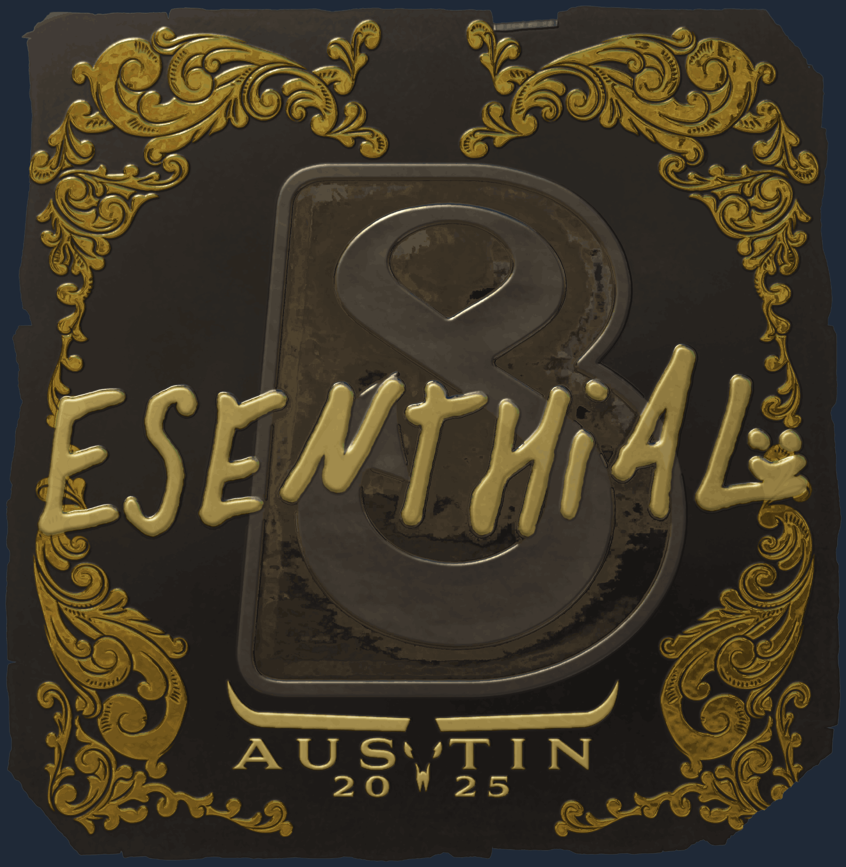 Sticker | esenthial (Gold) | Austin 2025 Image