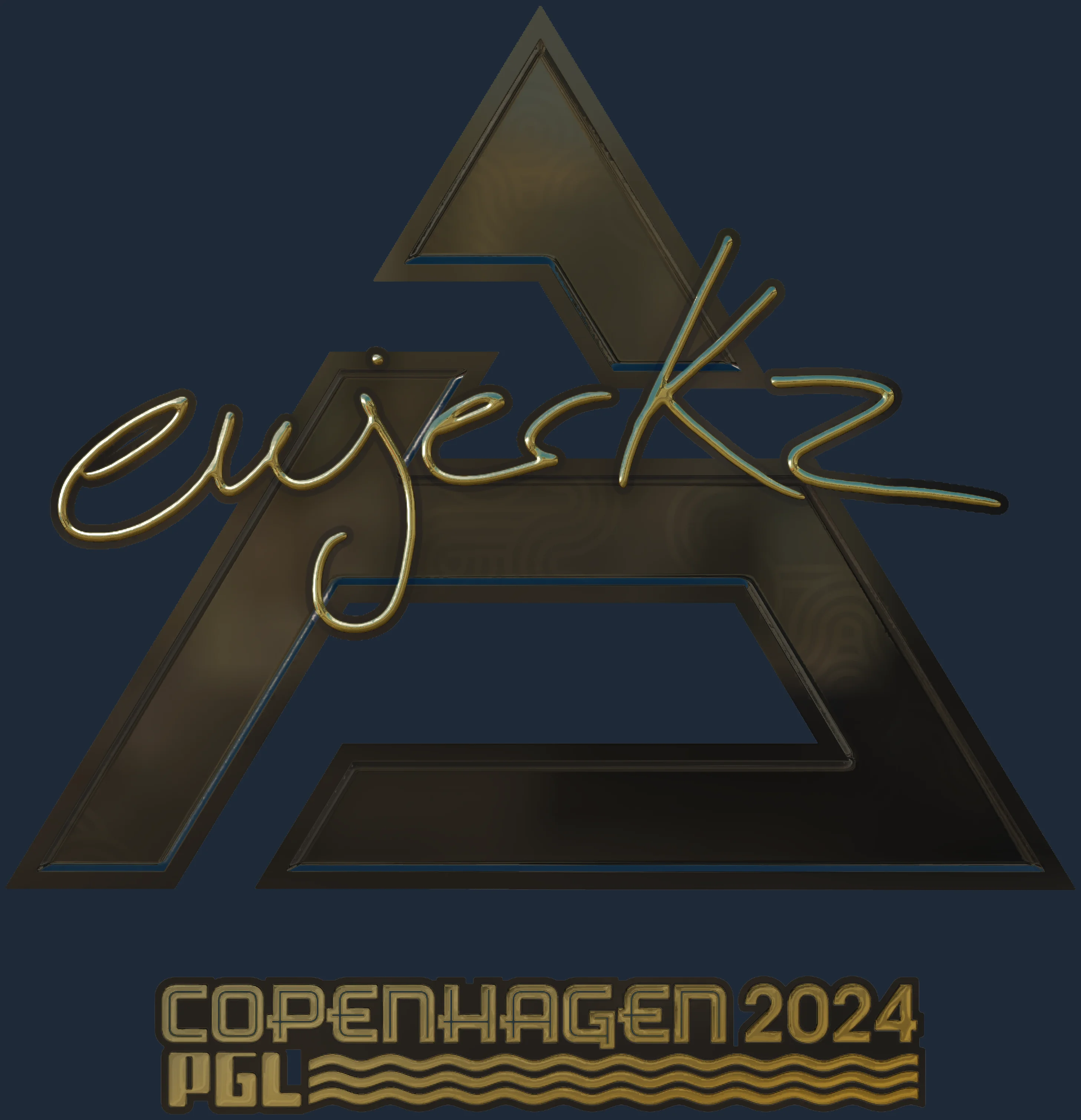 Sticker | ewjerkz (Gold) | Copenhagen 2024 Image