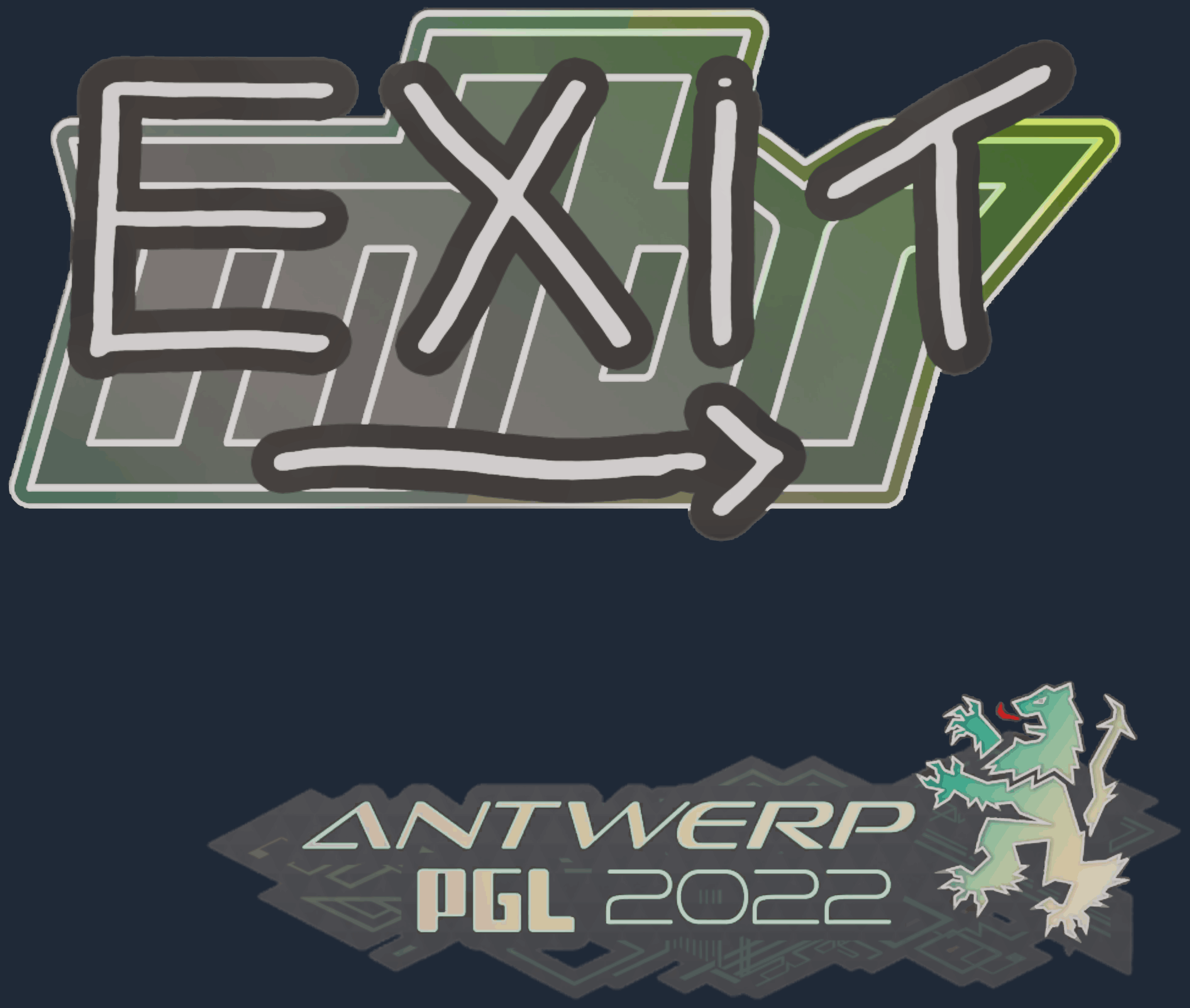 Sticker | exit | Antwerp 2022 Image