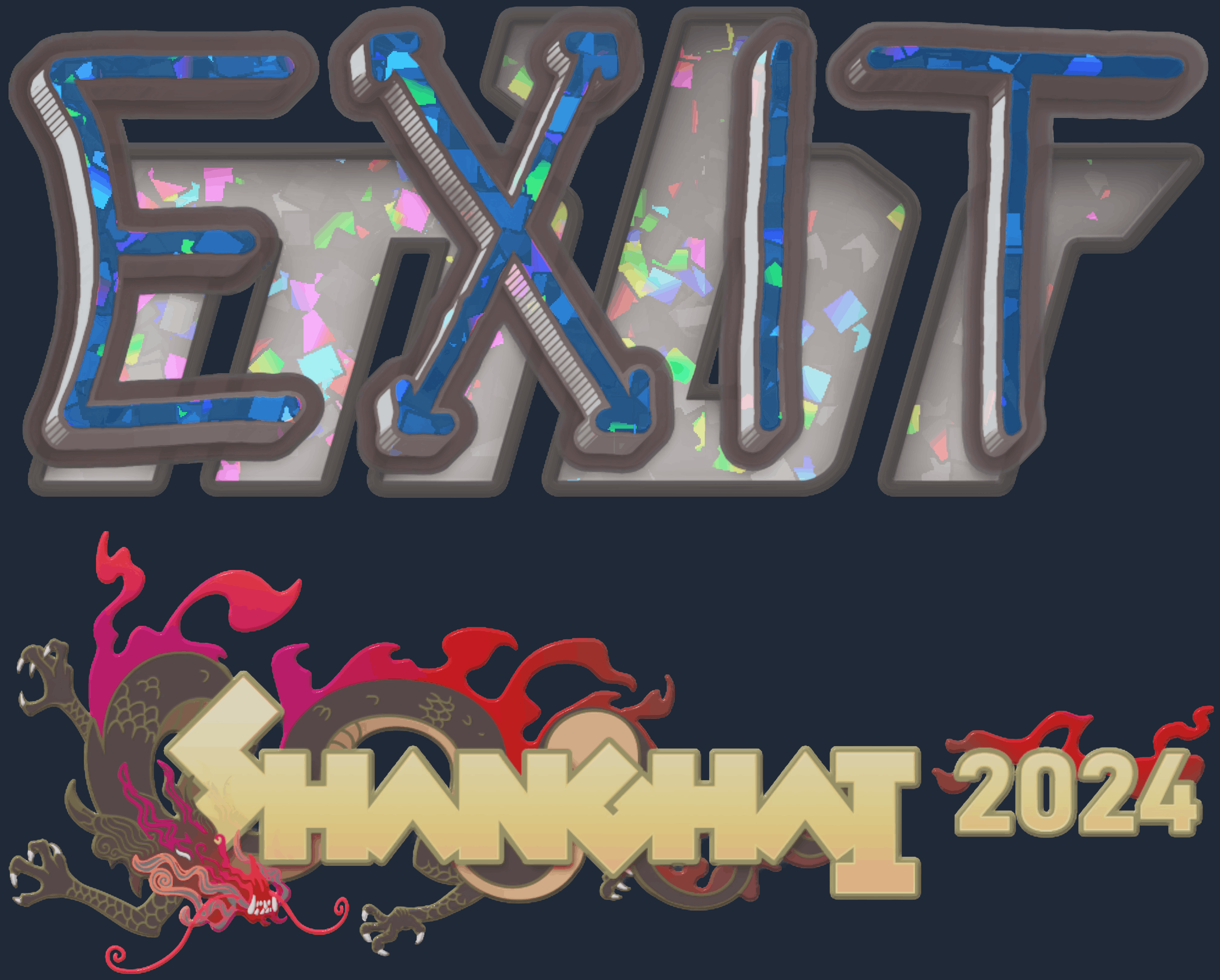 Sticker | exit (Glitter) | Shanghai 2024 Image