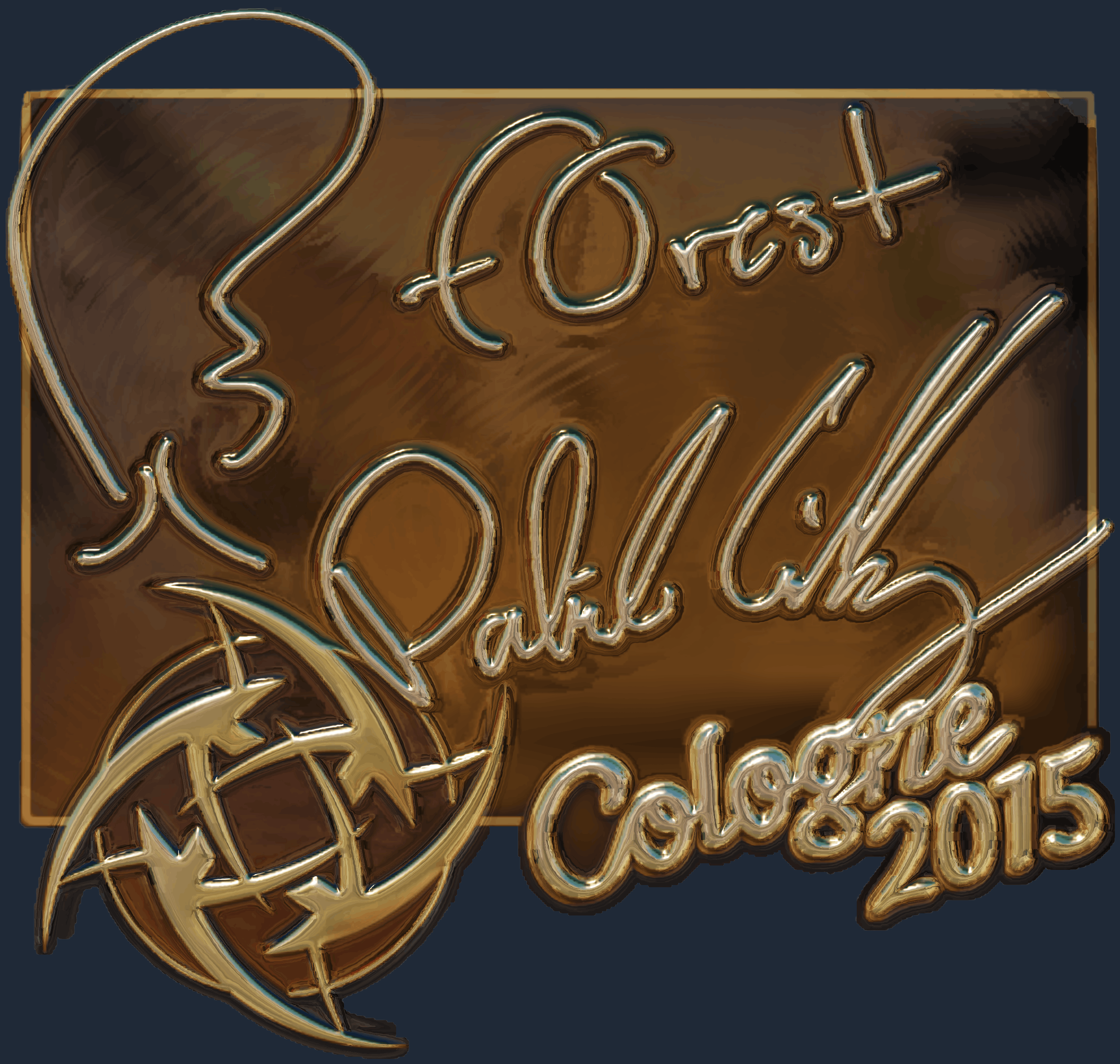 Sticker | f0rest (Gold) | Cologne 2015 Image