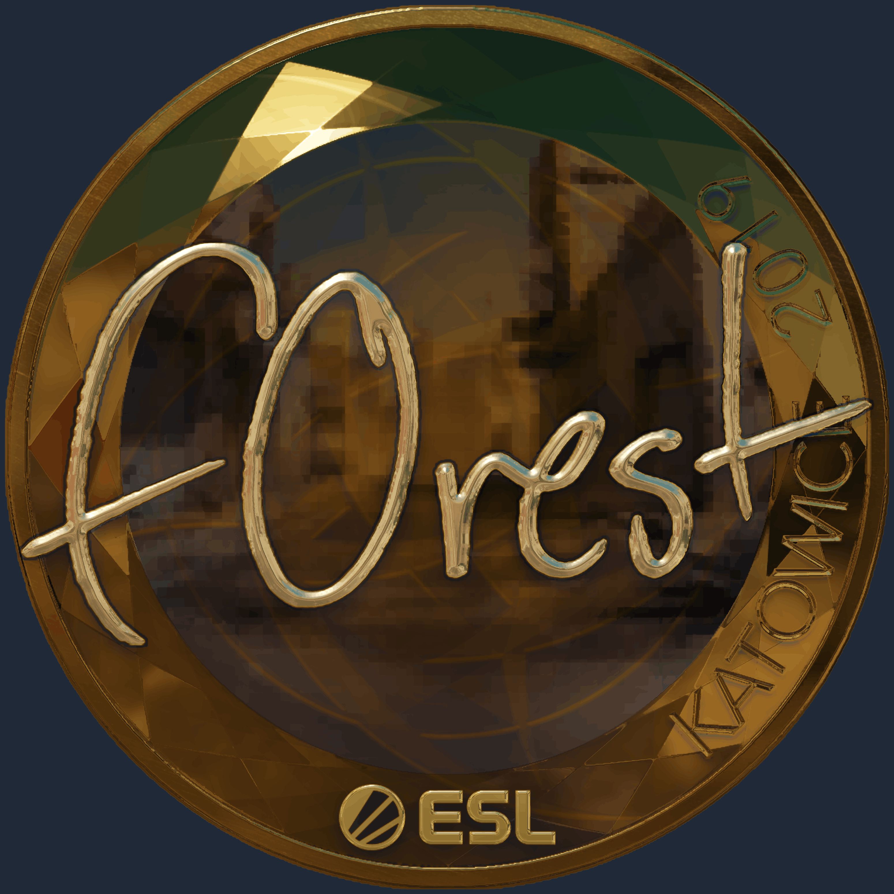 Sticker | f0rest (Gold) | Katowice 2019 Image
