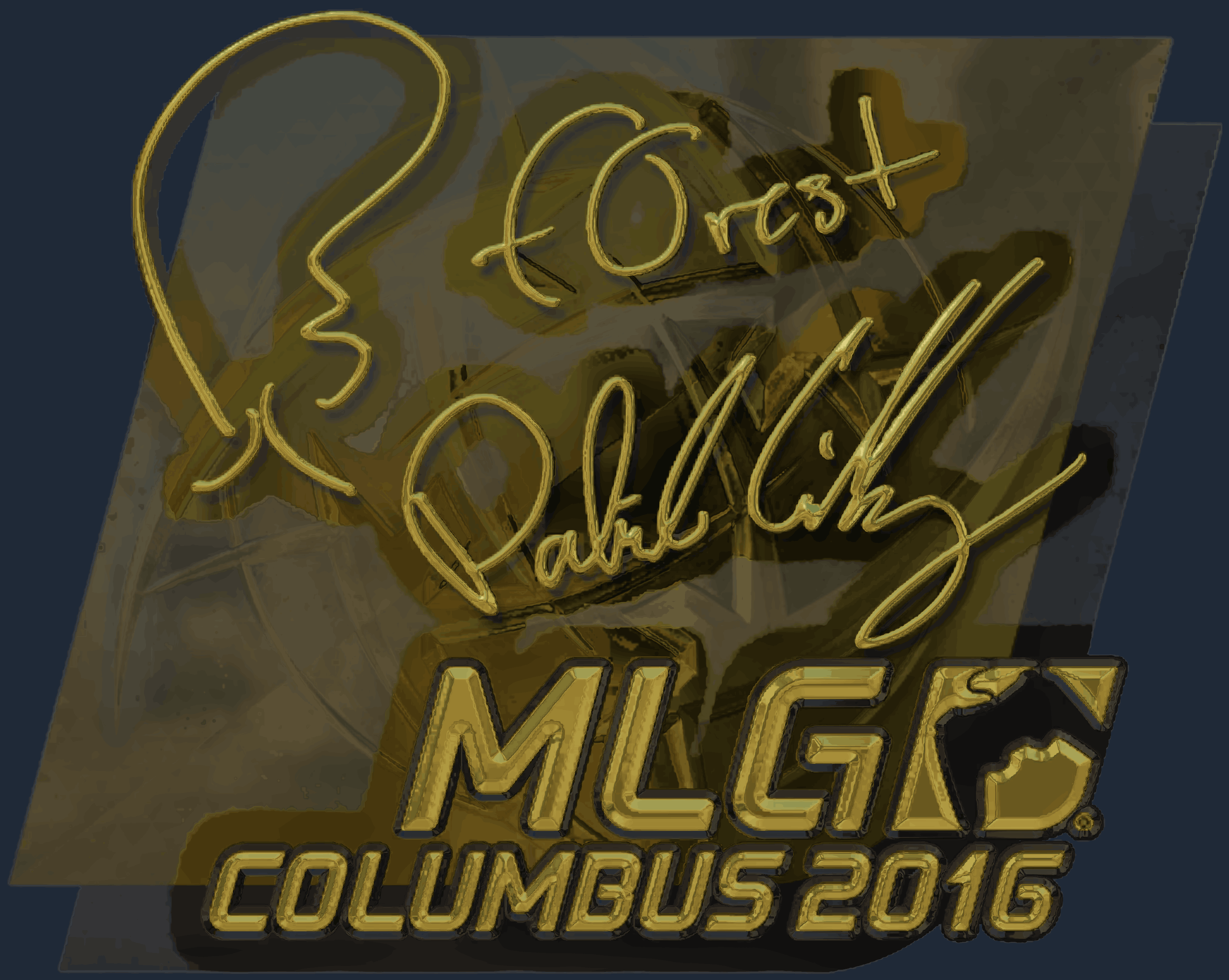 Sticker | f0rest (Gold) | MLG Columbus 2016 Image