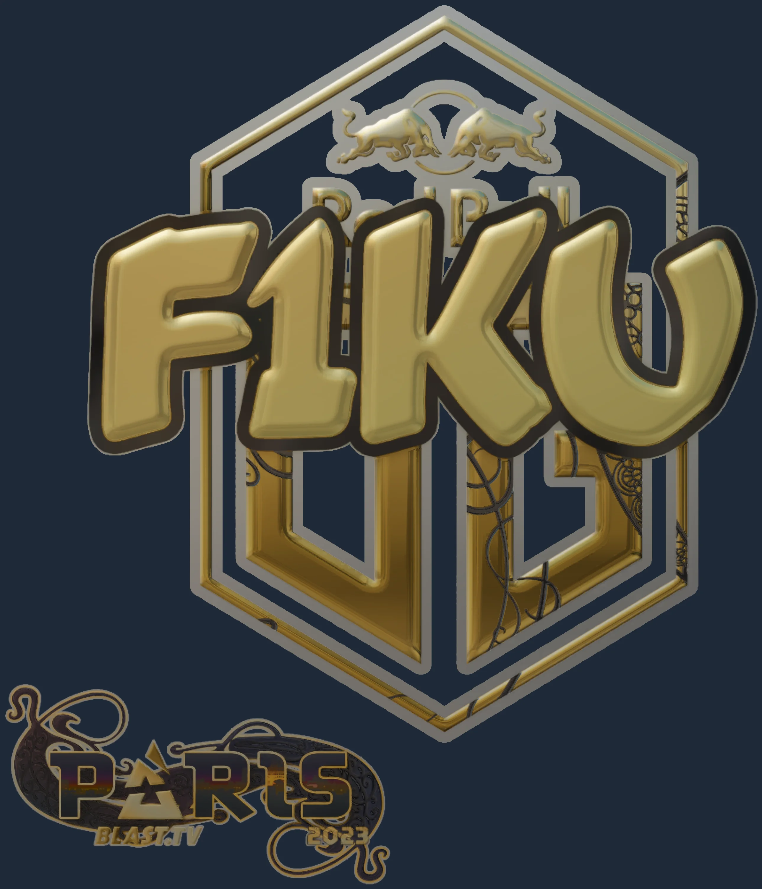 Sticker | F1KU (Gold) | Paris 2023 Image