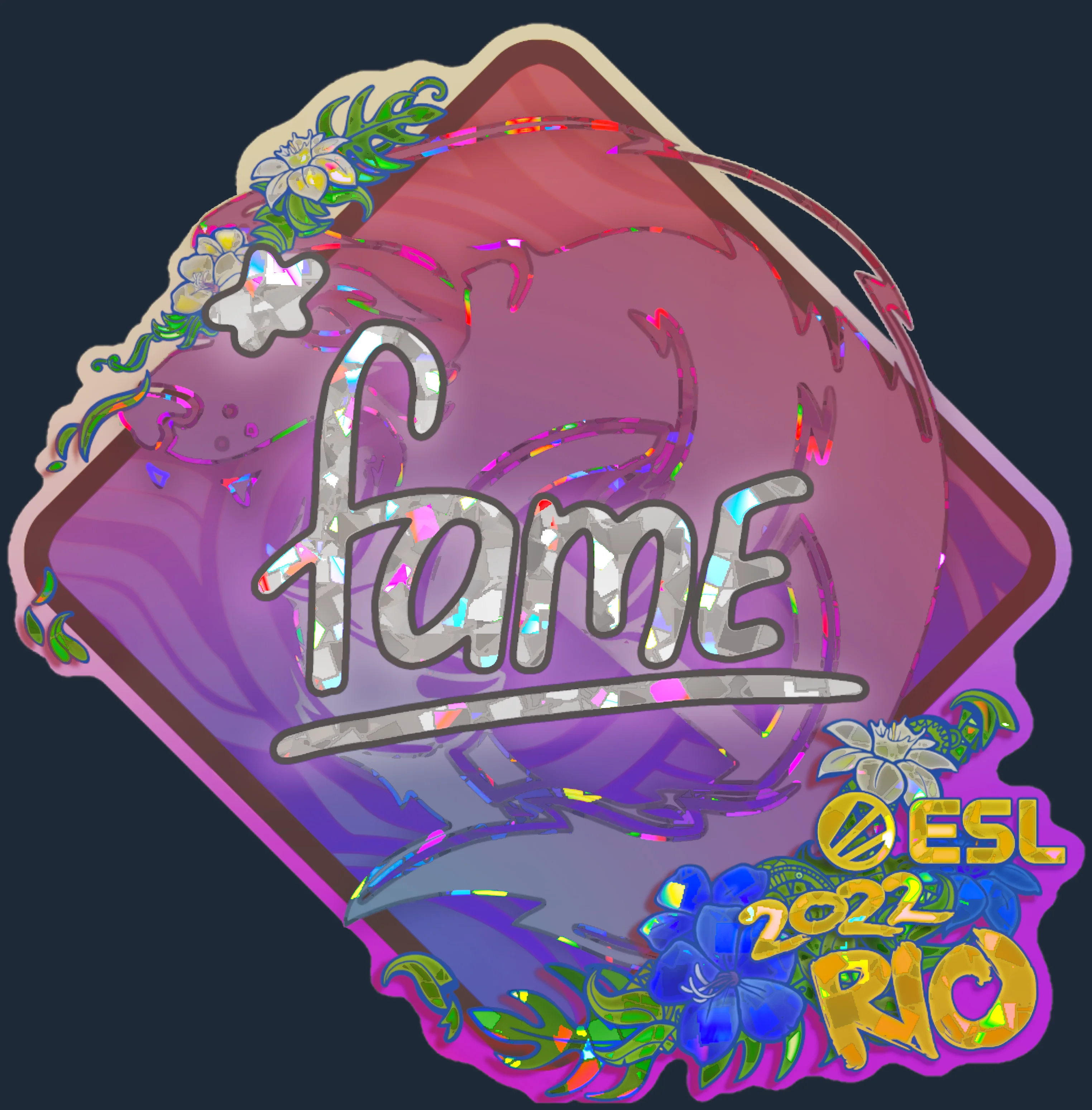 Sticker | fame (Glitter) | Rio 2022 Image