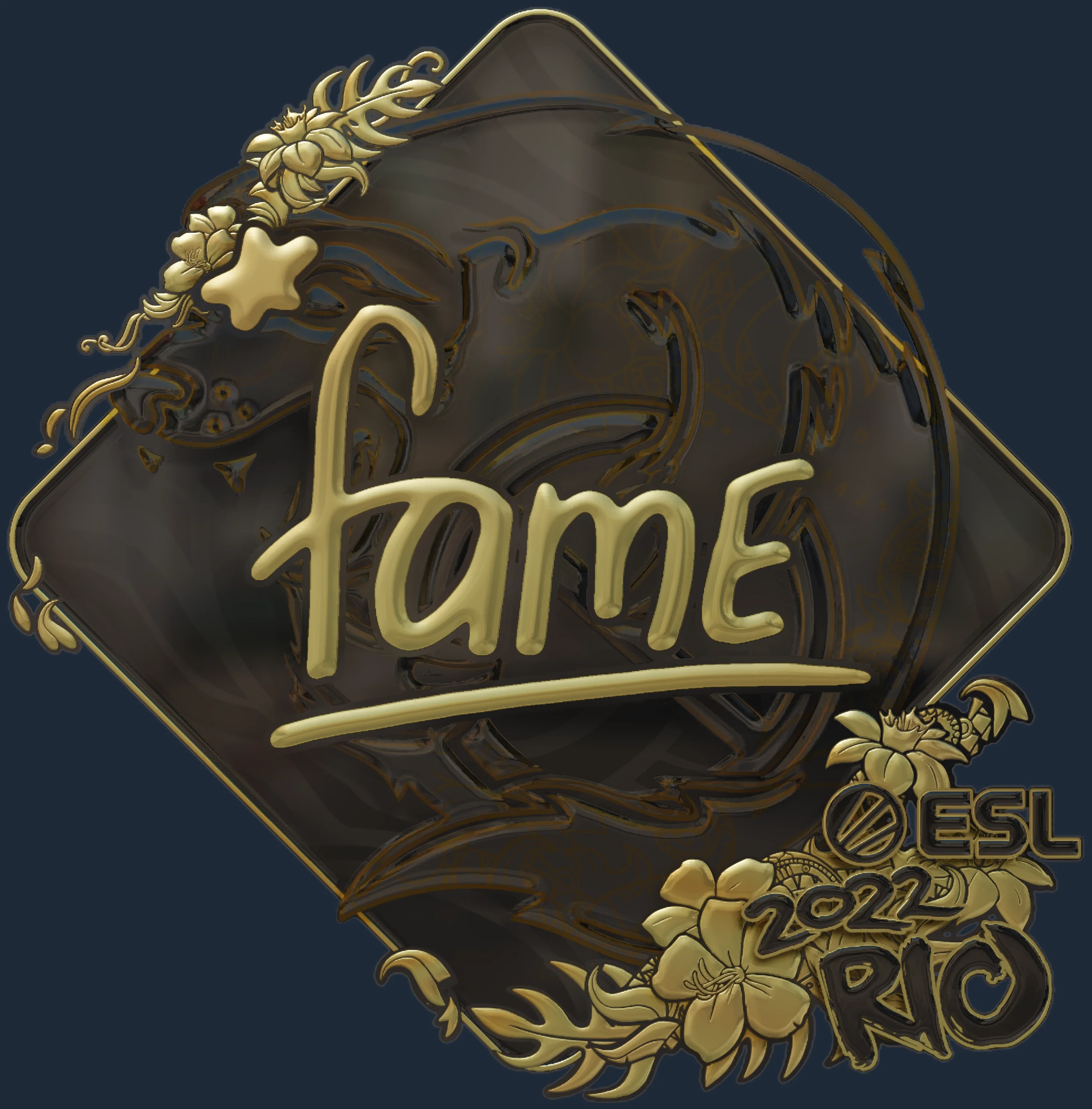 Sticker | fame (Gold) | Rio 2022 Image