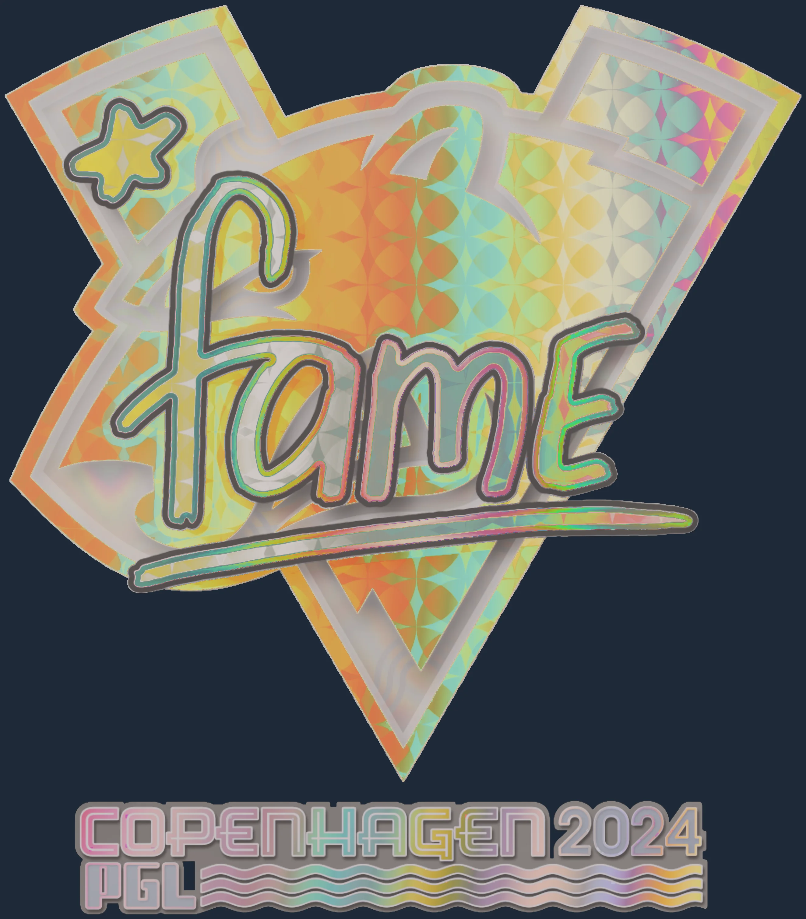 Sticker | fame (Holo) | Copenhagen 2024 Image