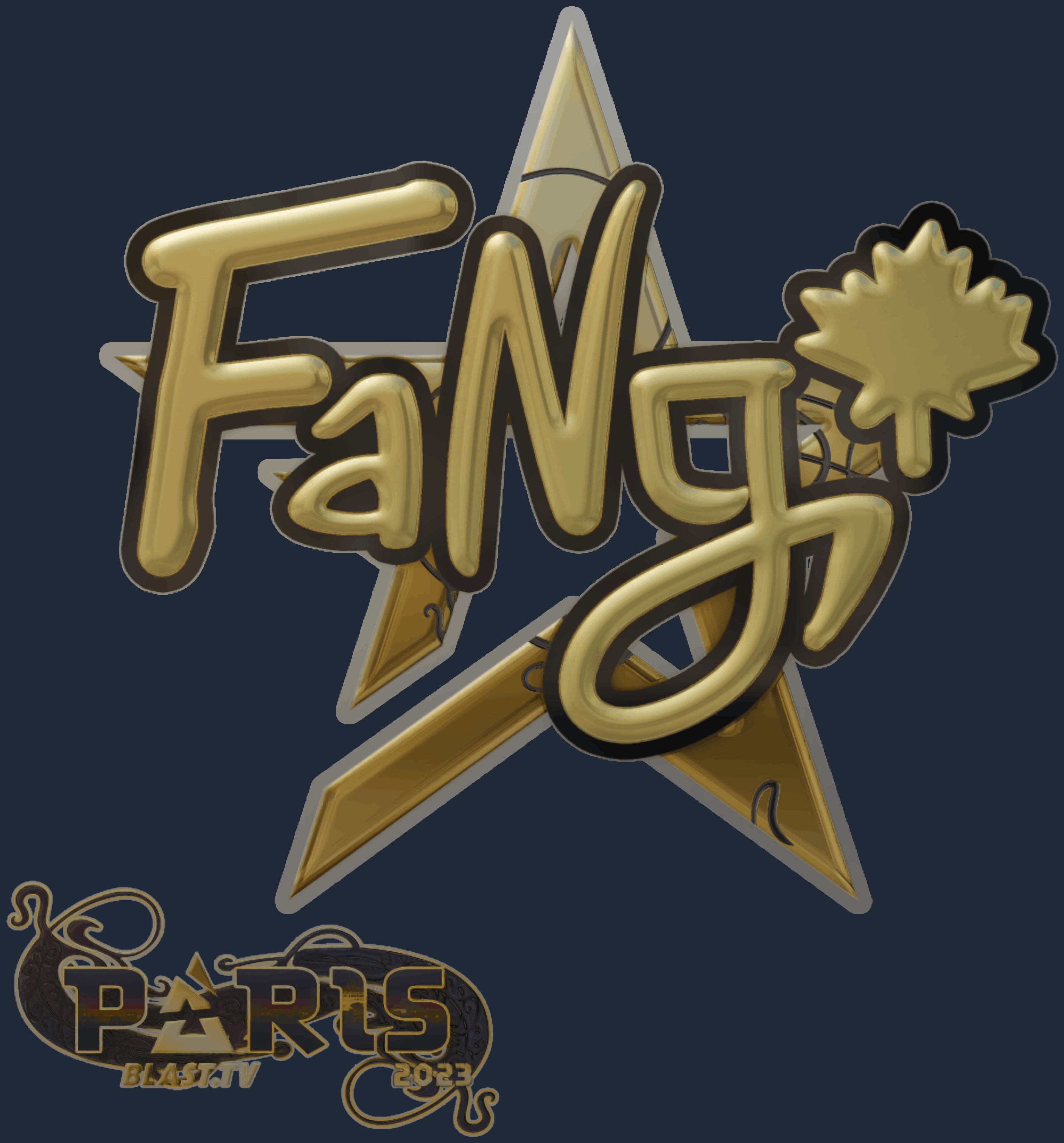 Sticker | FaNg (Gold) | Paris 2023 Image