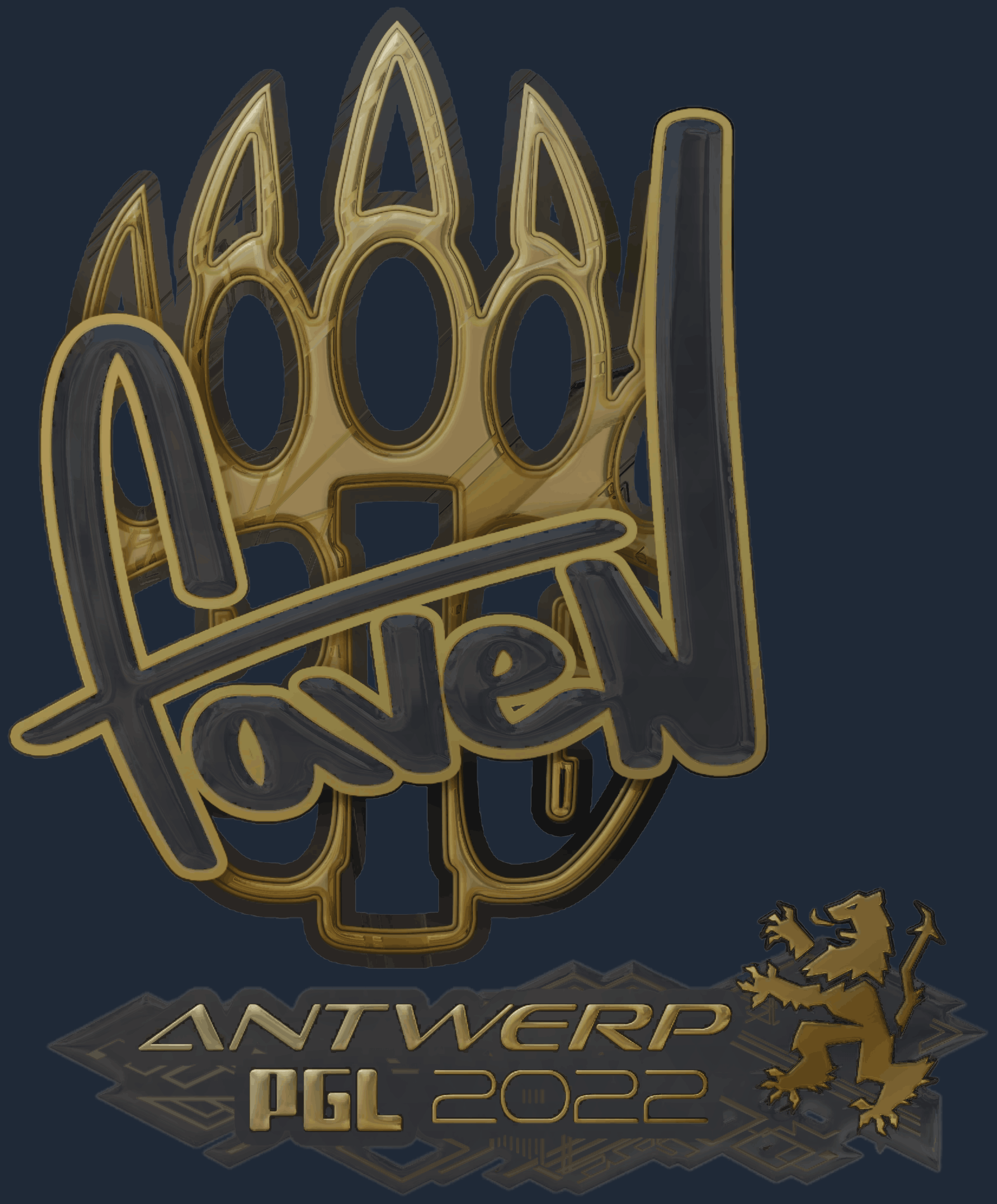 Sticker | faveN (Gold) | Antwerp 2022 Image
