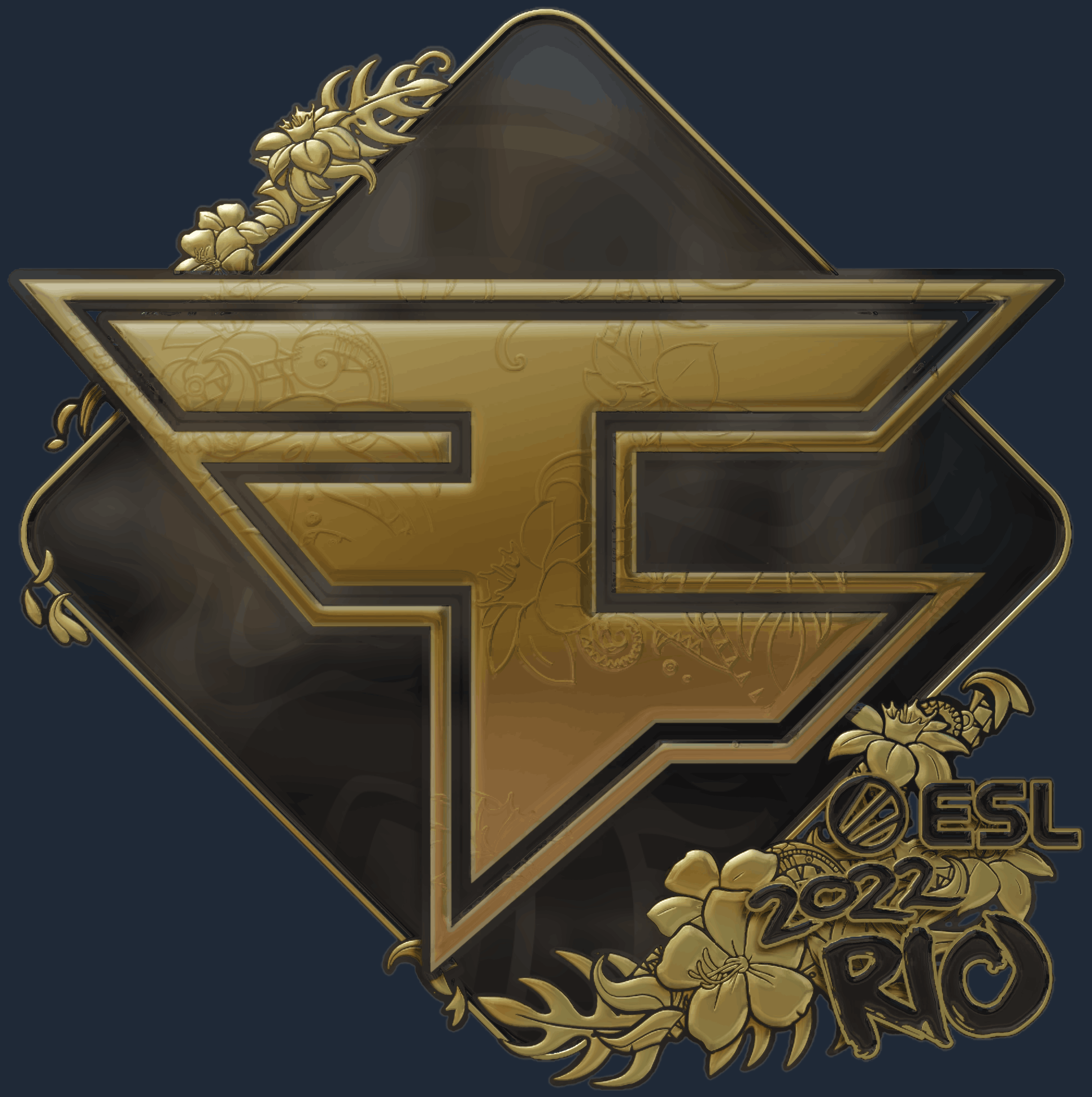 Sticker | FaZe Clan (Gold) | Rio 2022 Image