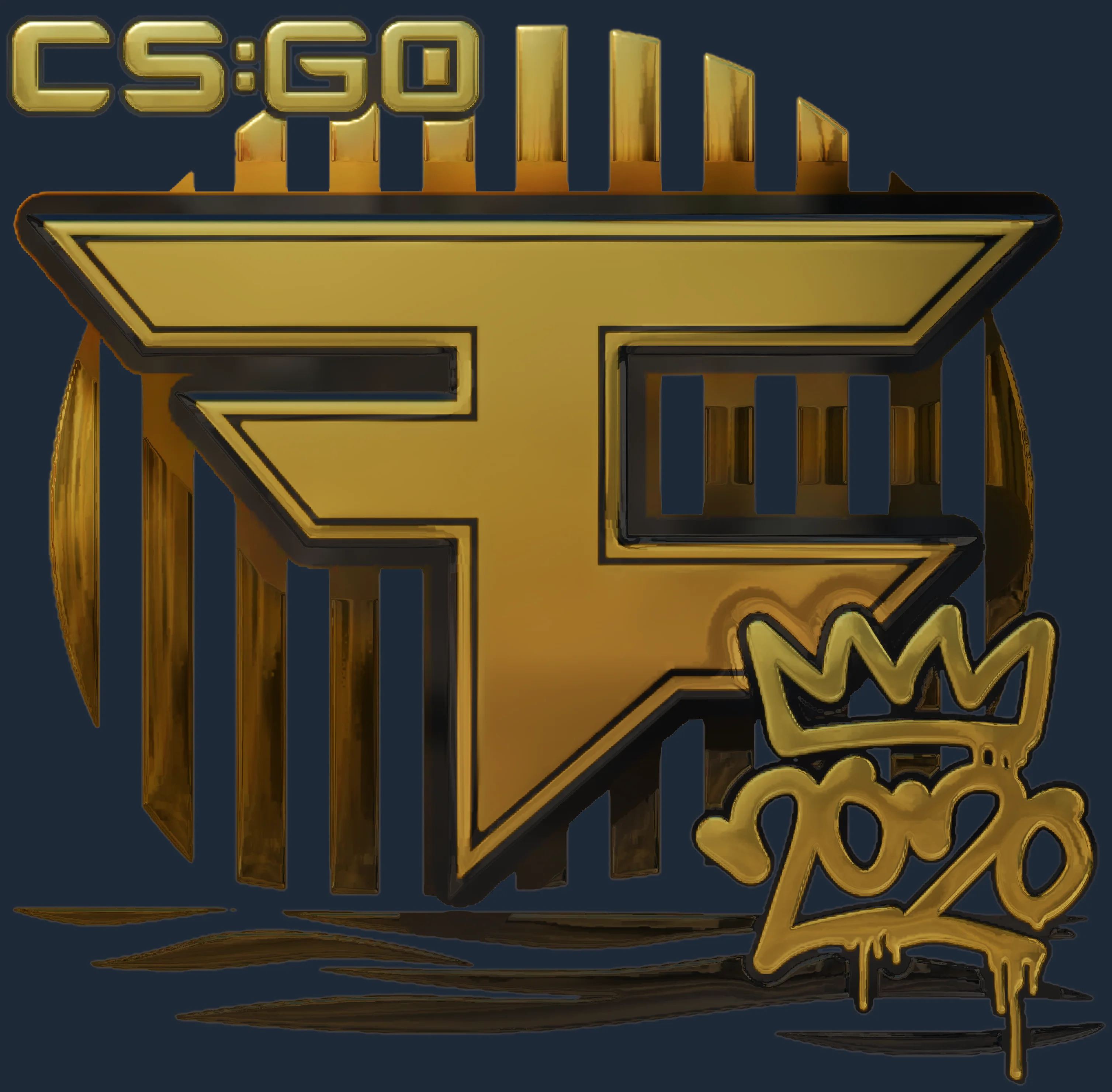 Sticker | FaZe (Gold) | 2020 RMR Image