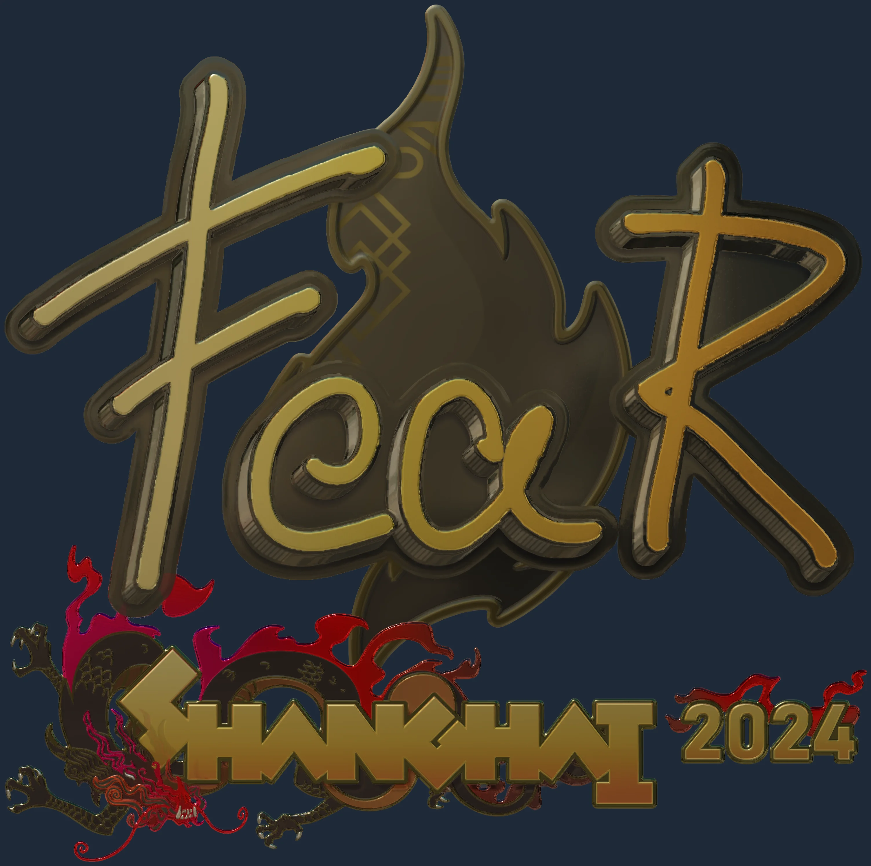 Sticker | fEAR (Gold) | Shanghai 2024 Image