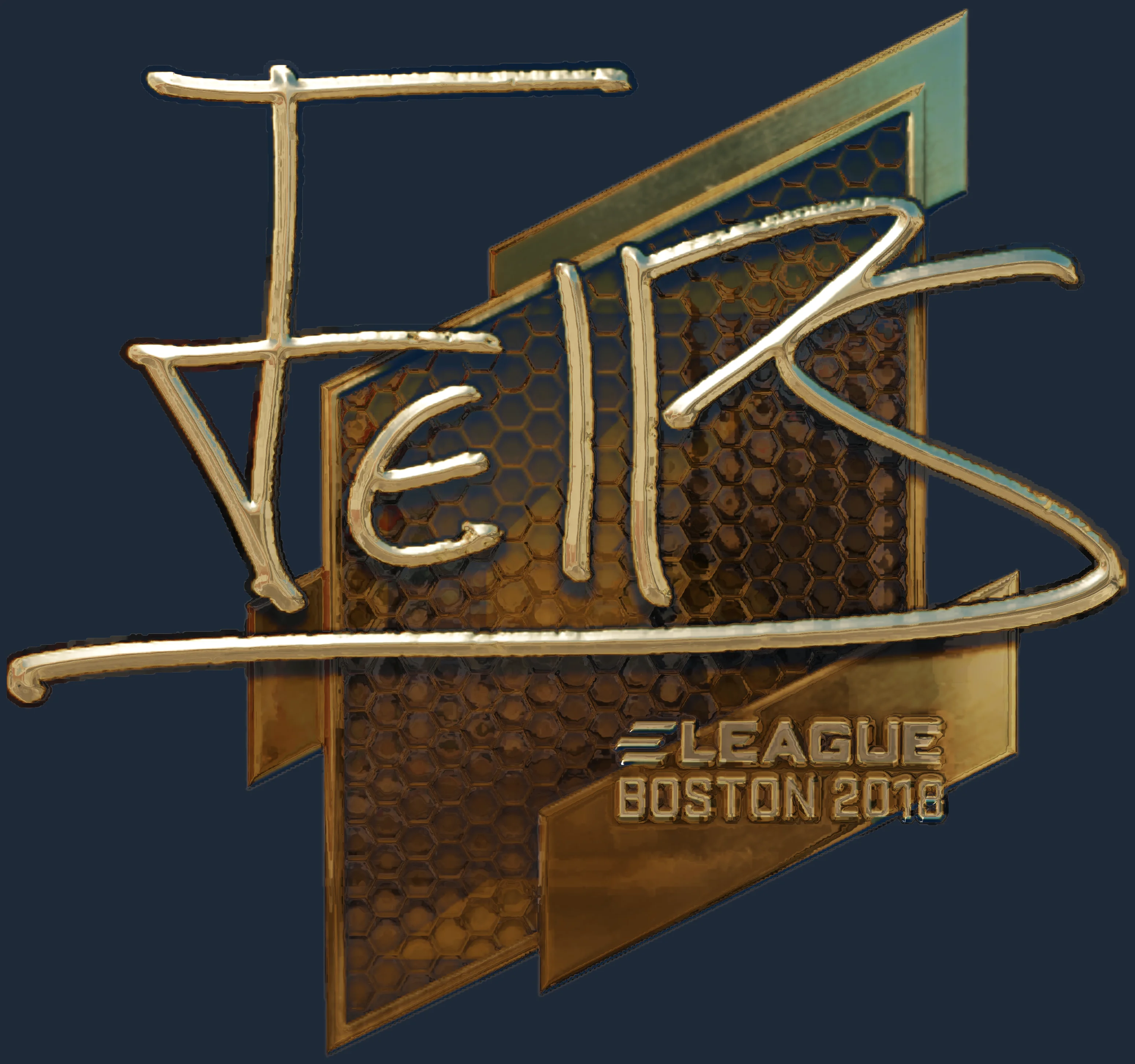 Sticker | felps (Gold) | Boston 2018 Image