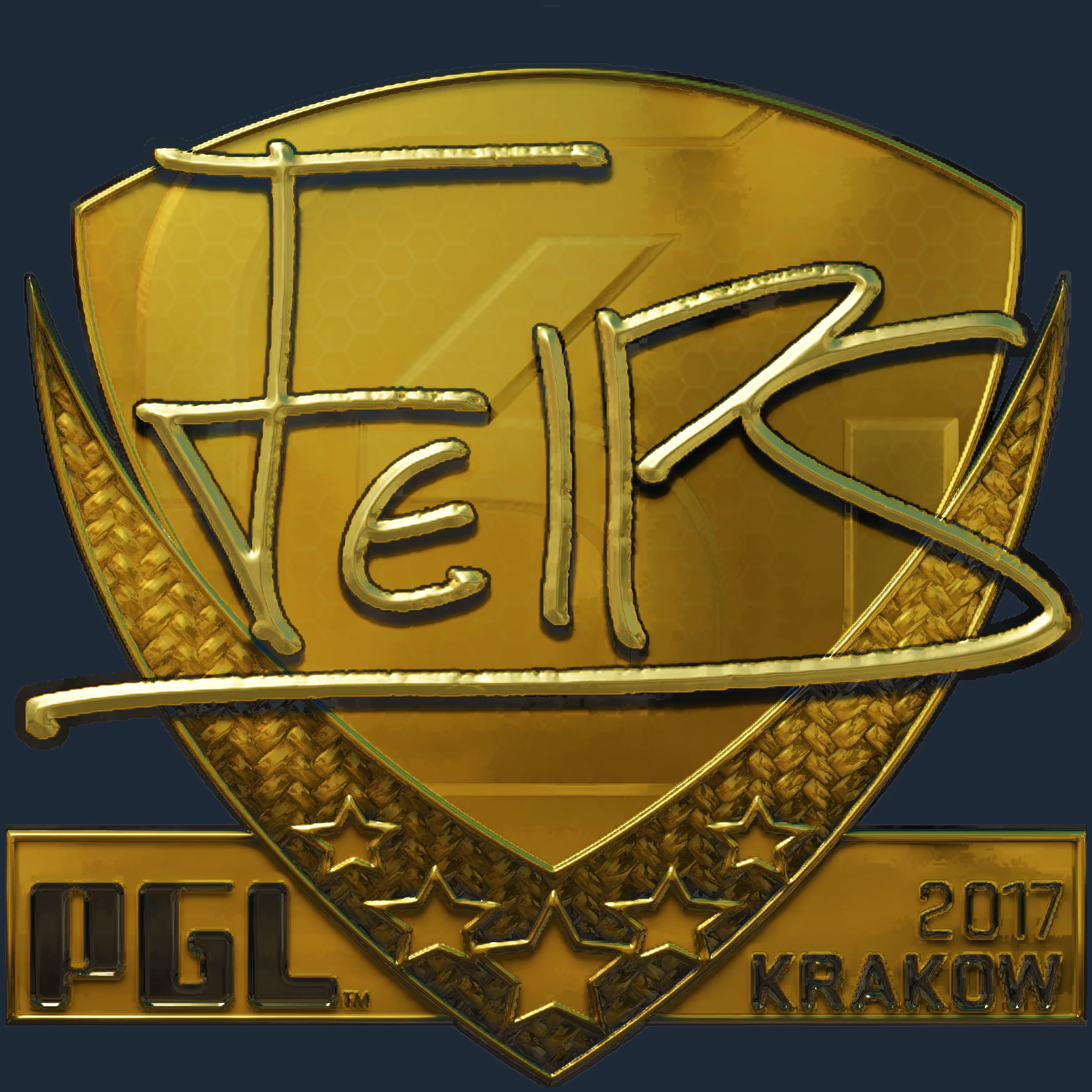 Sticker | felps (Gold) | Krakow 2017 Image