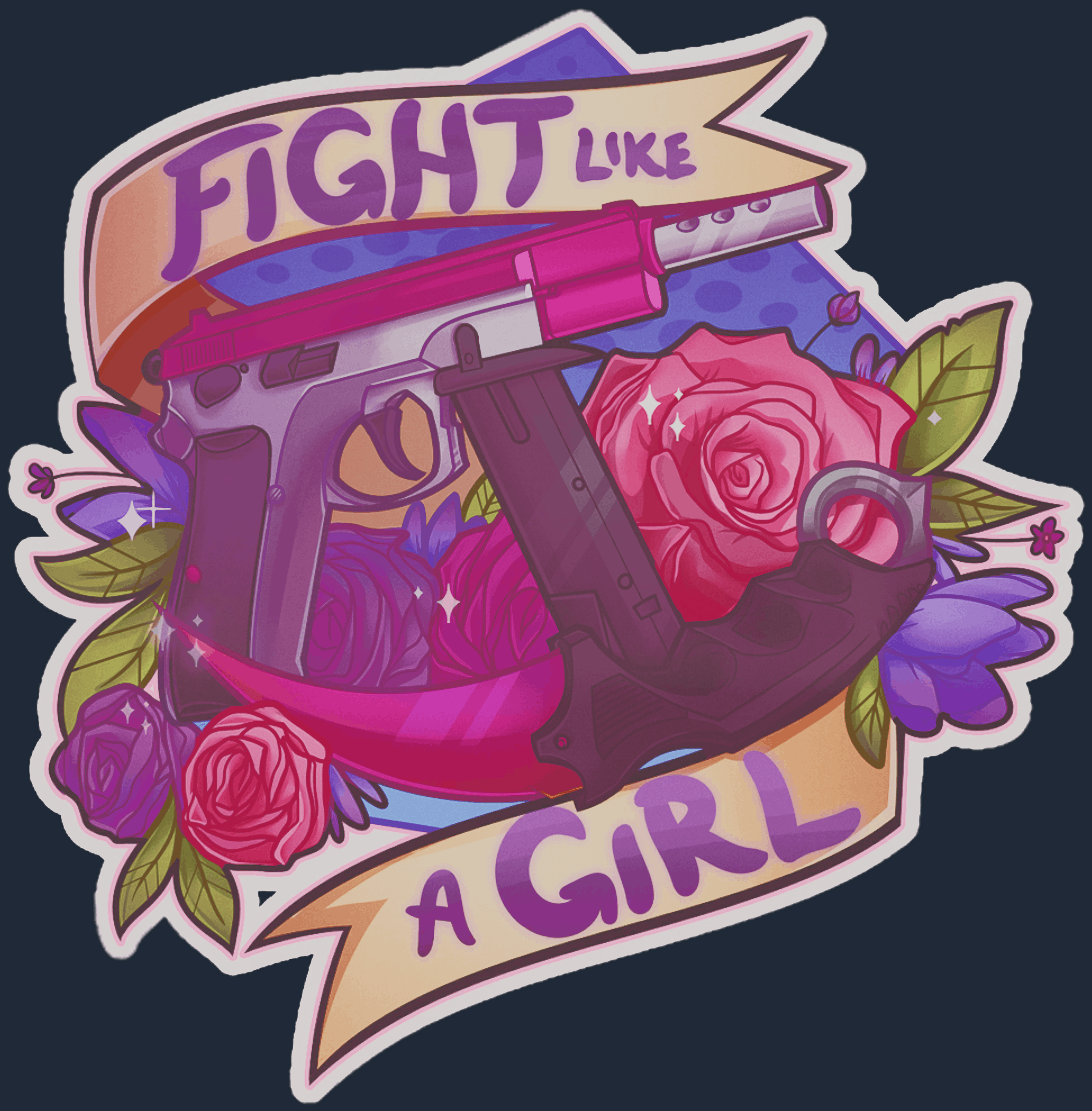 Sticker | Fight like a Girl Image