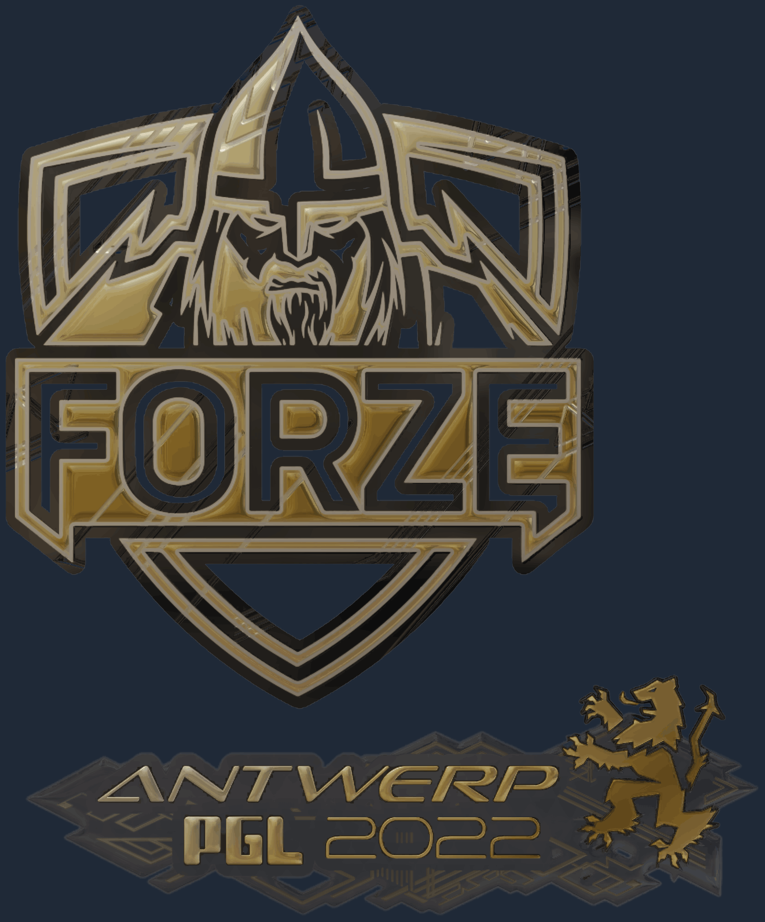 Sticker | forZe eSports (Gold) | Antwerp 2022 Image