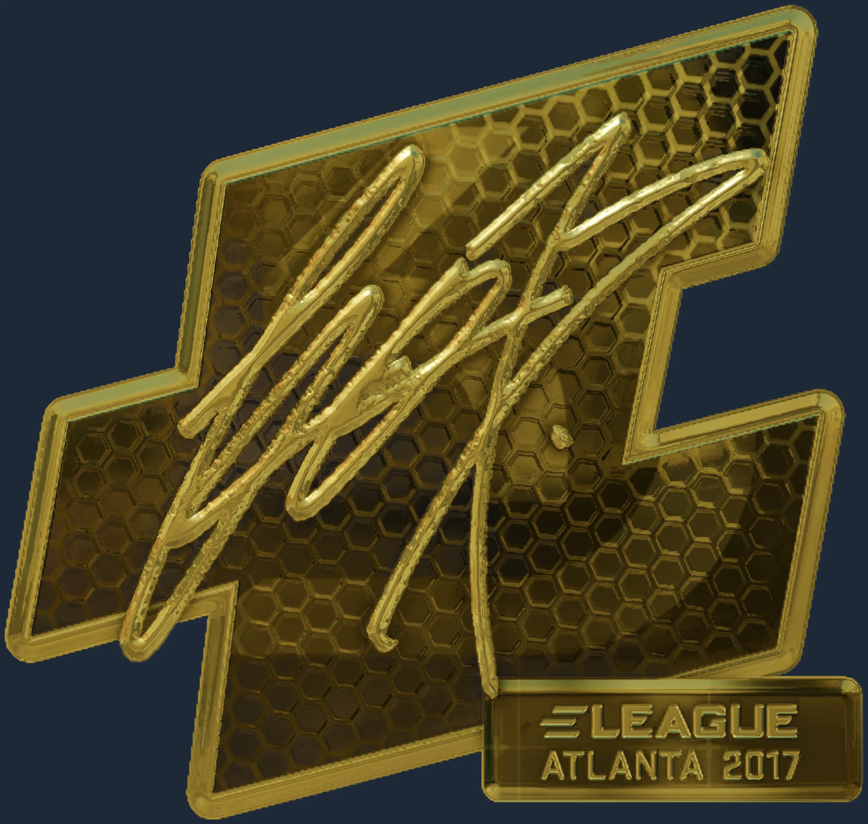 Sticker | fox (Gold) | Atlanta 2017 Image