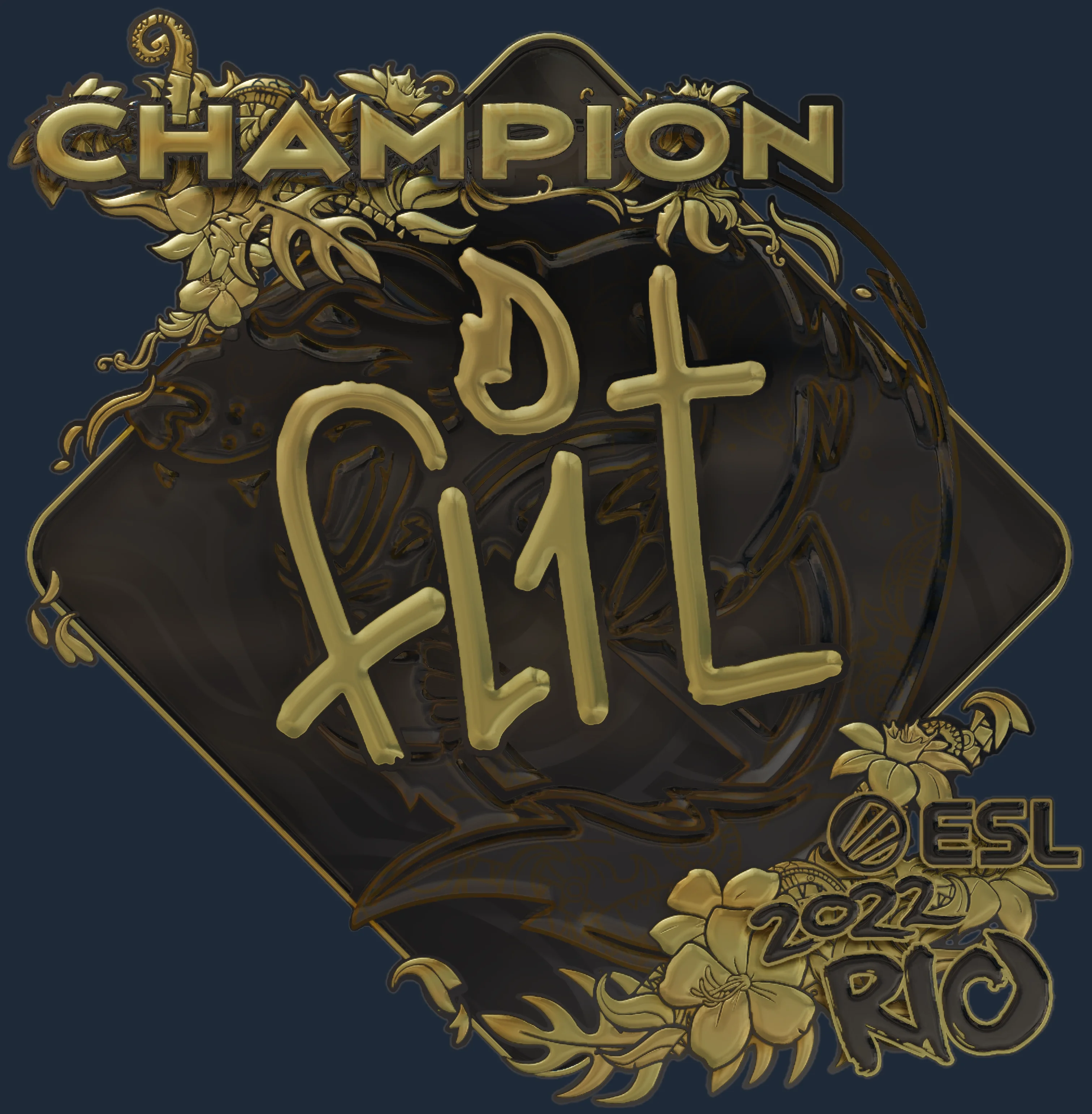Sticker | FL1T (Gold, Champion) | Rio 2022 Image