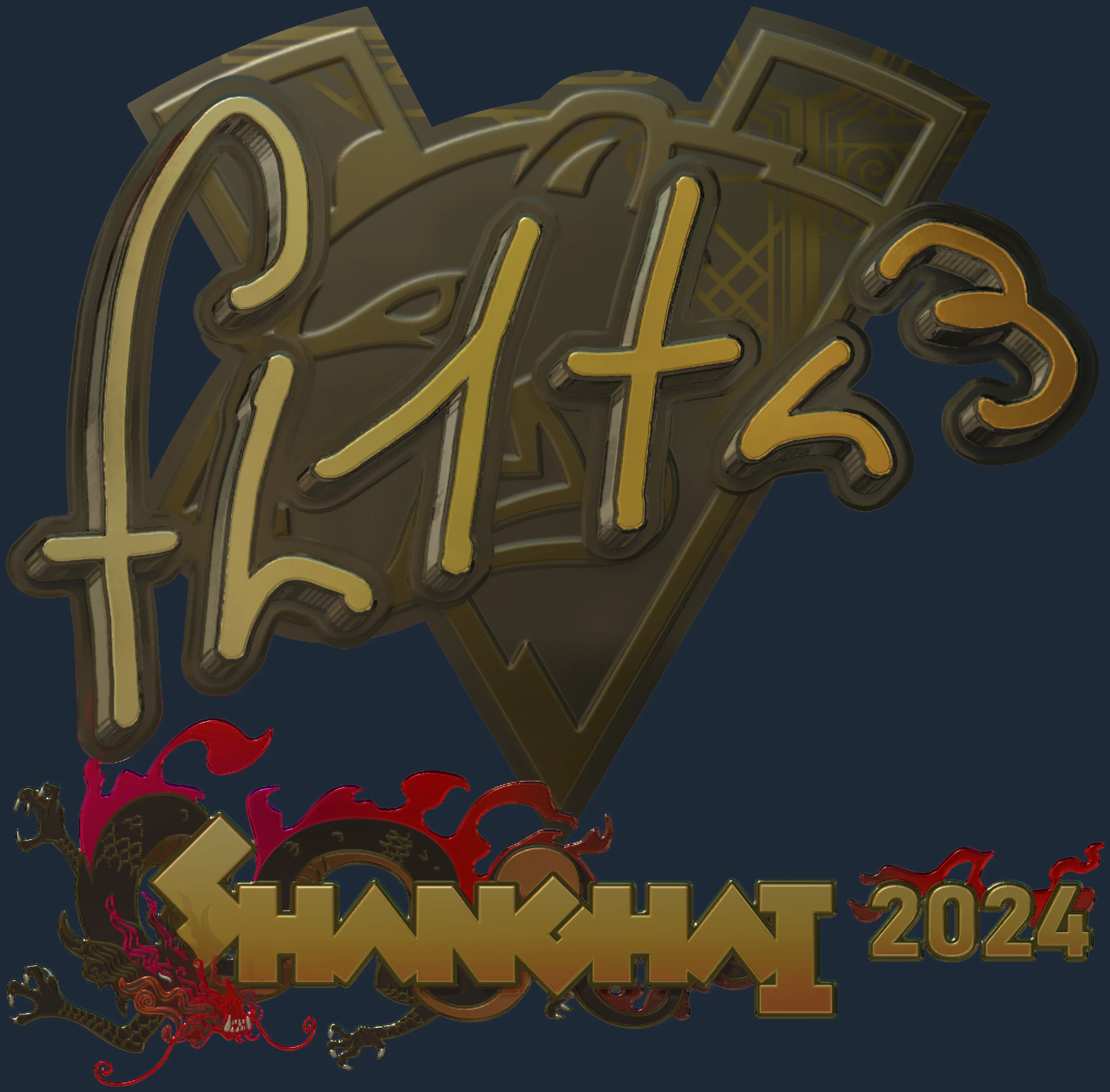 Sticker | FL1T (Gold) | Shanghai 2024 Image