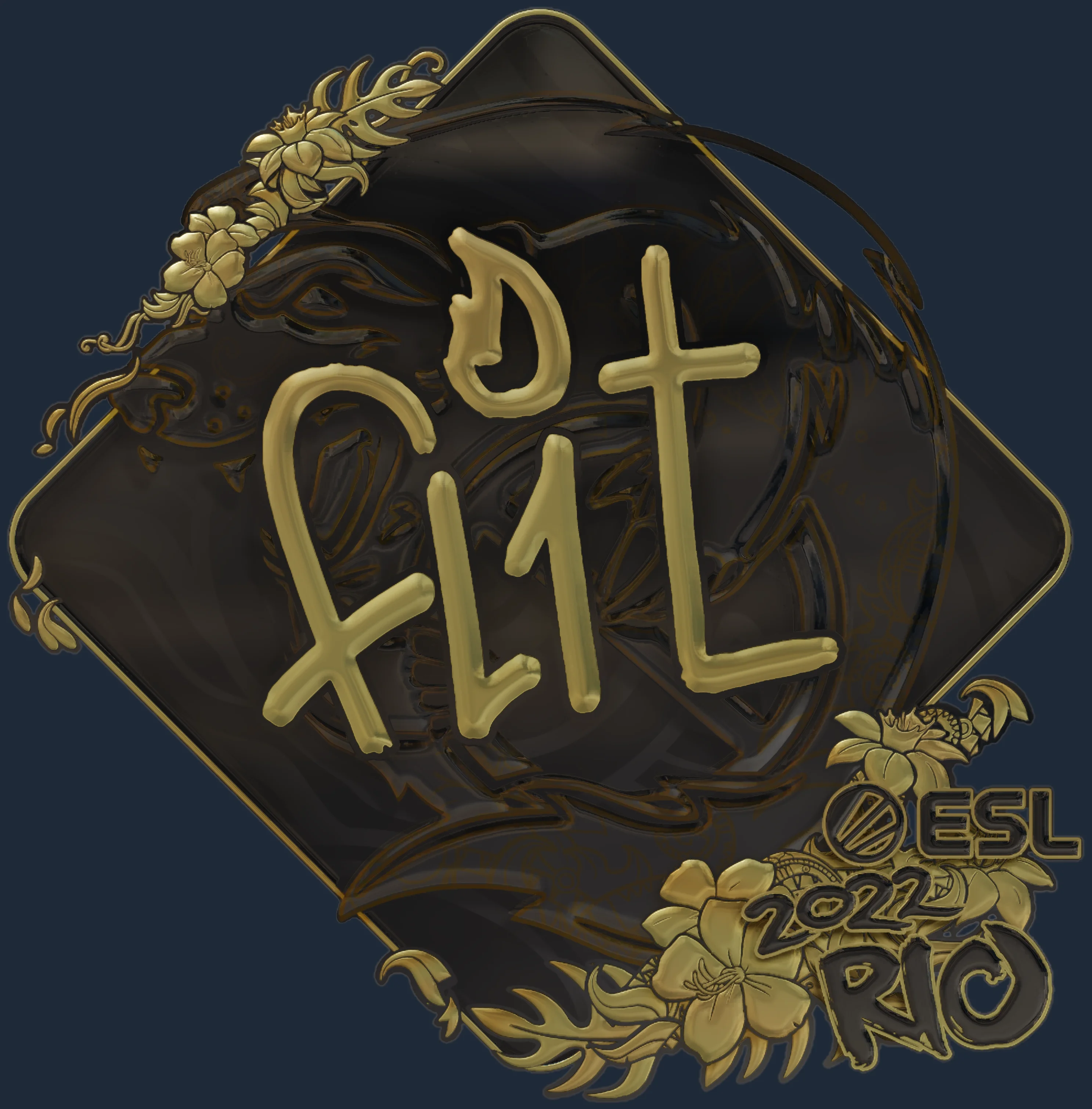 Sticker | FL1T (Gold) | Rio 2022 Image