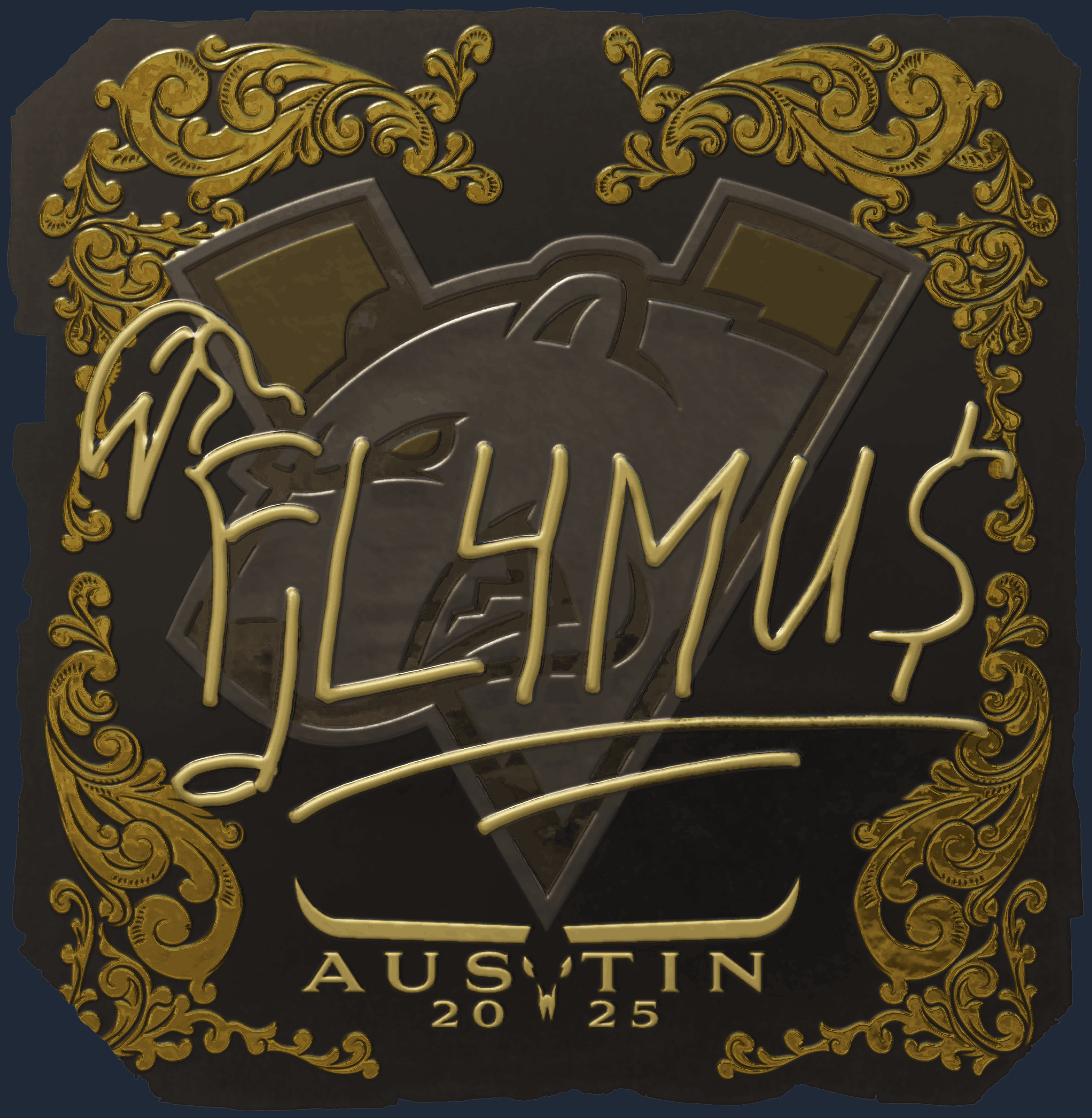 Sticker | FL4MUS (Gold) | Austin 2025 Image