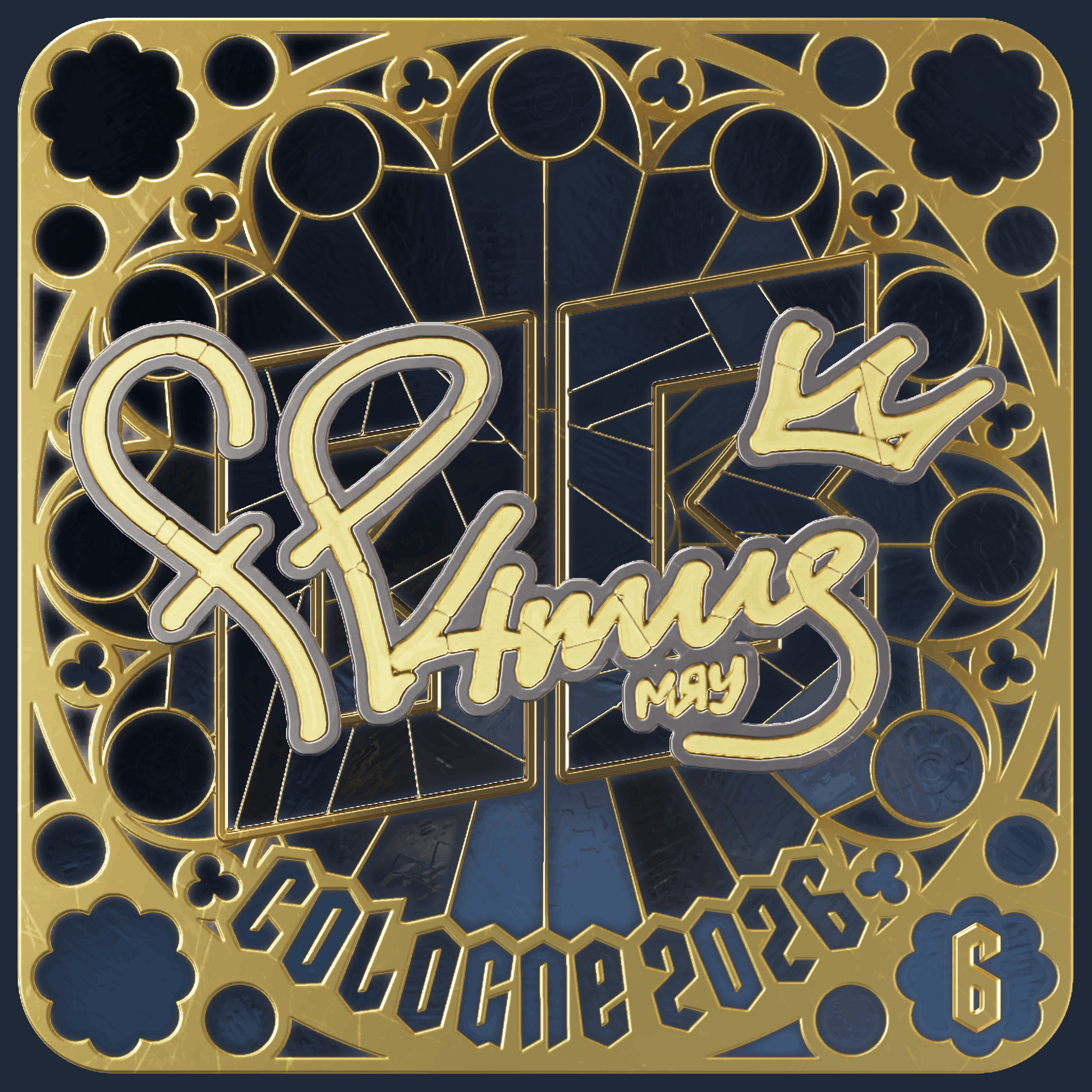 Sticker | FL4MUS (Gold, Ranked) | Cologne 2026 Image