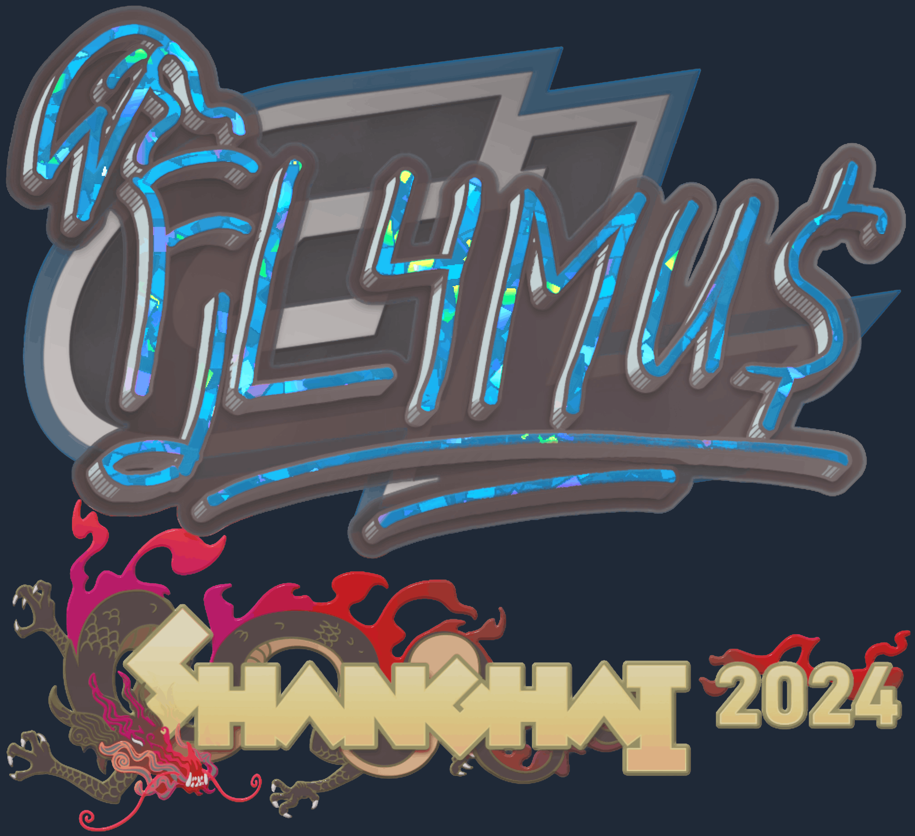 Sticker | FL4MUS (Glitter) | Shanghai 2024 Image