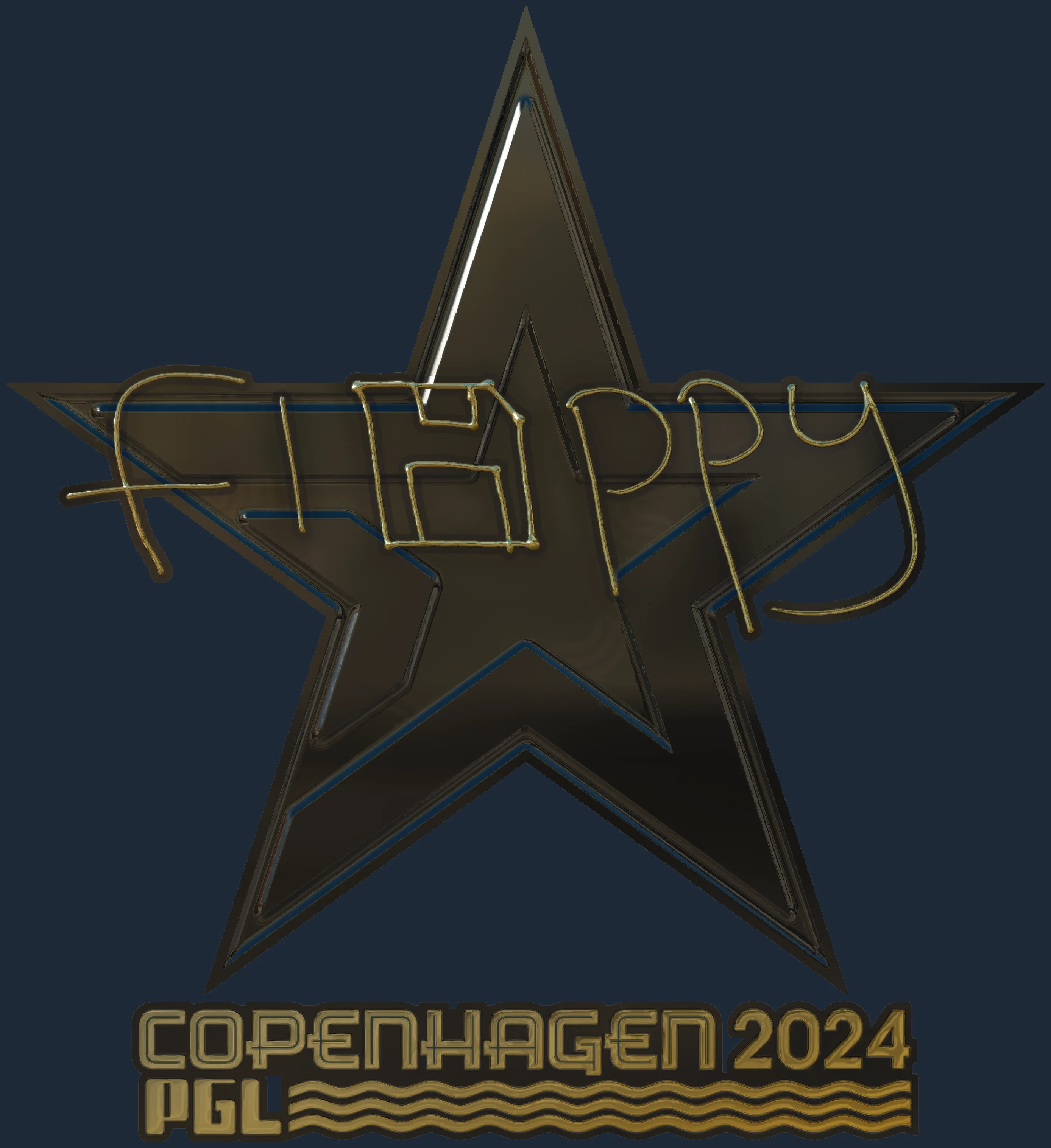 Sticker | floppy (Gold) | Copenhagen 2024 Image