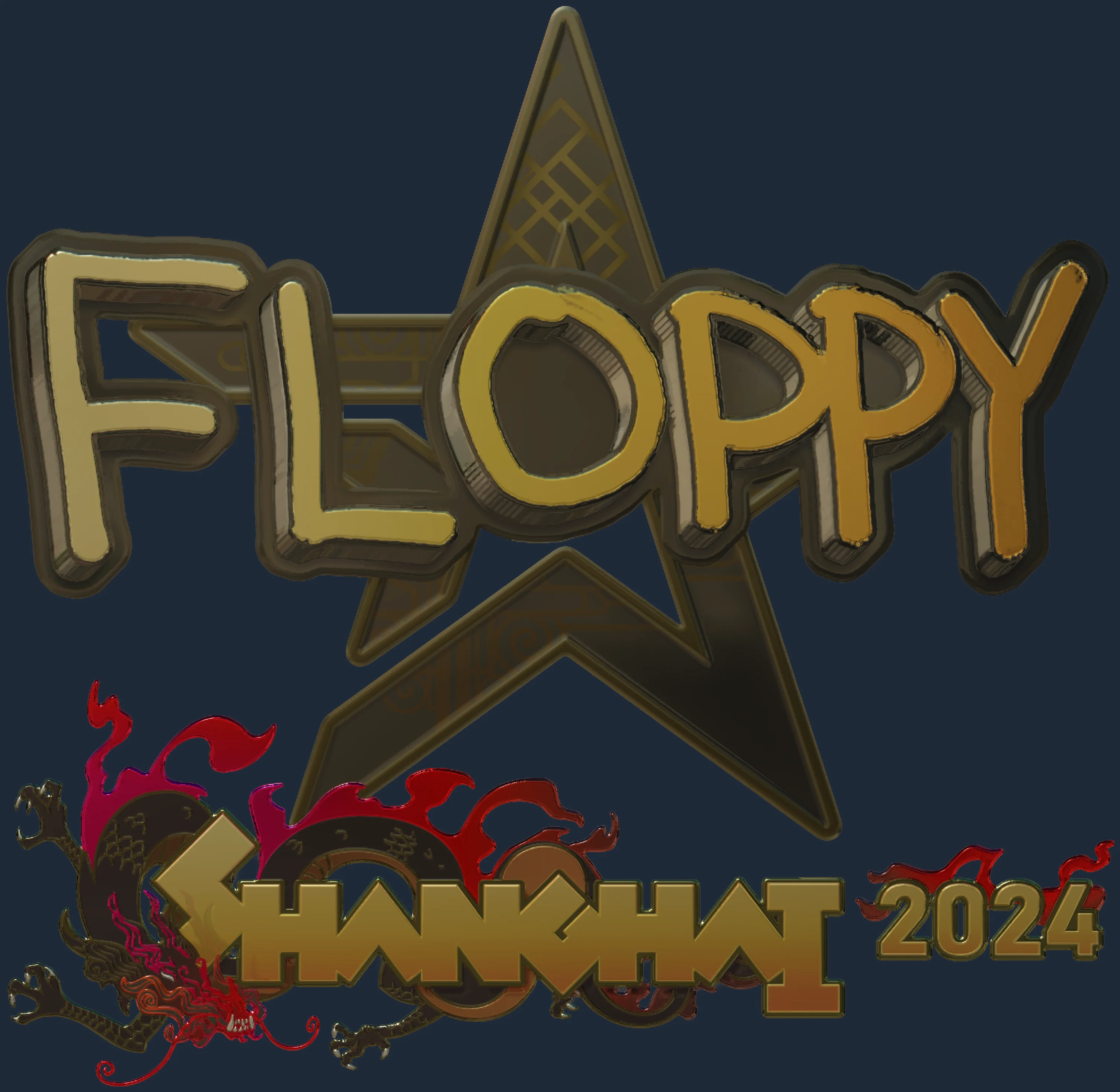 Sticker | floppy (Gold) | Shanghai 2024 Image
