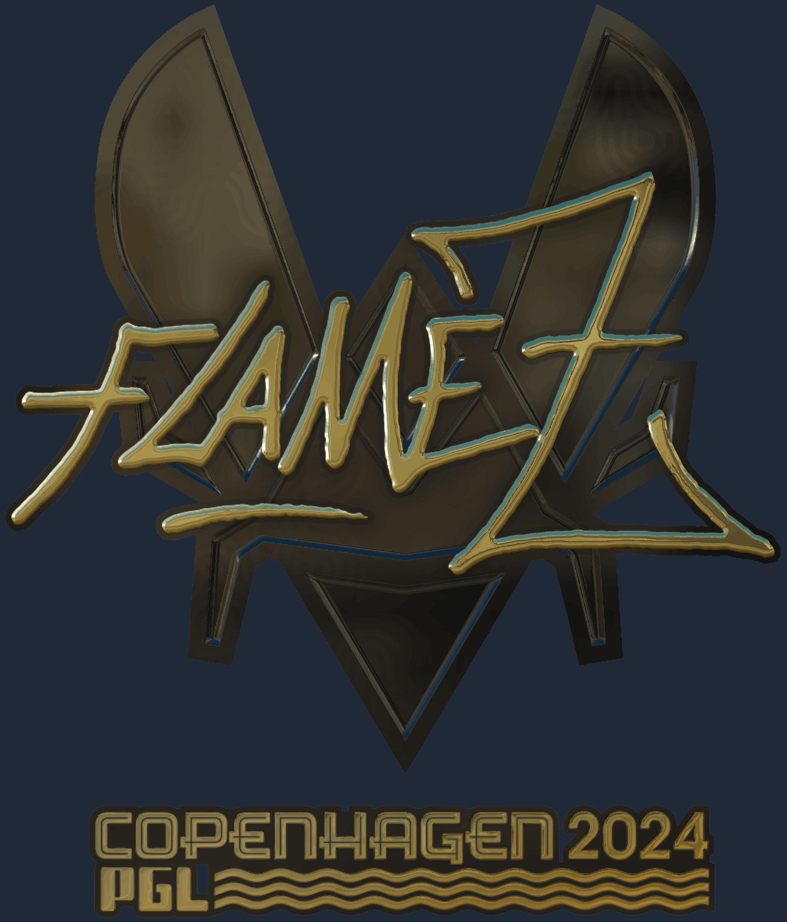 Sticker | FlameZ (Gold) | Copenhagen 2024 Image