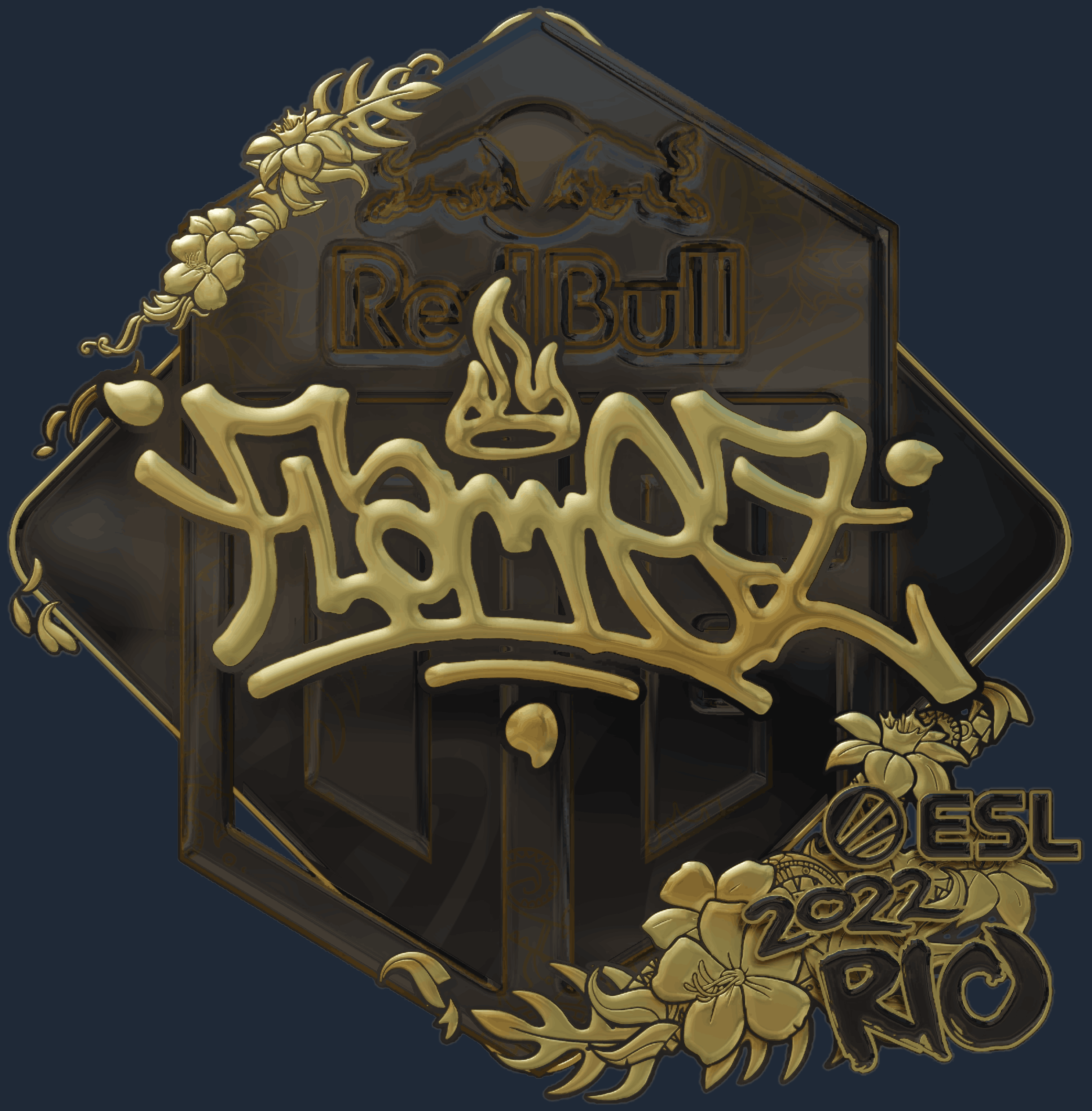 Sticker | FlameZ (Gold) | Rio 2022 Image