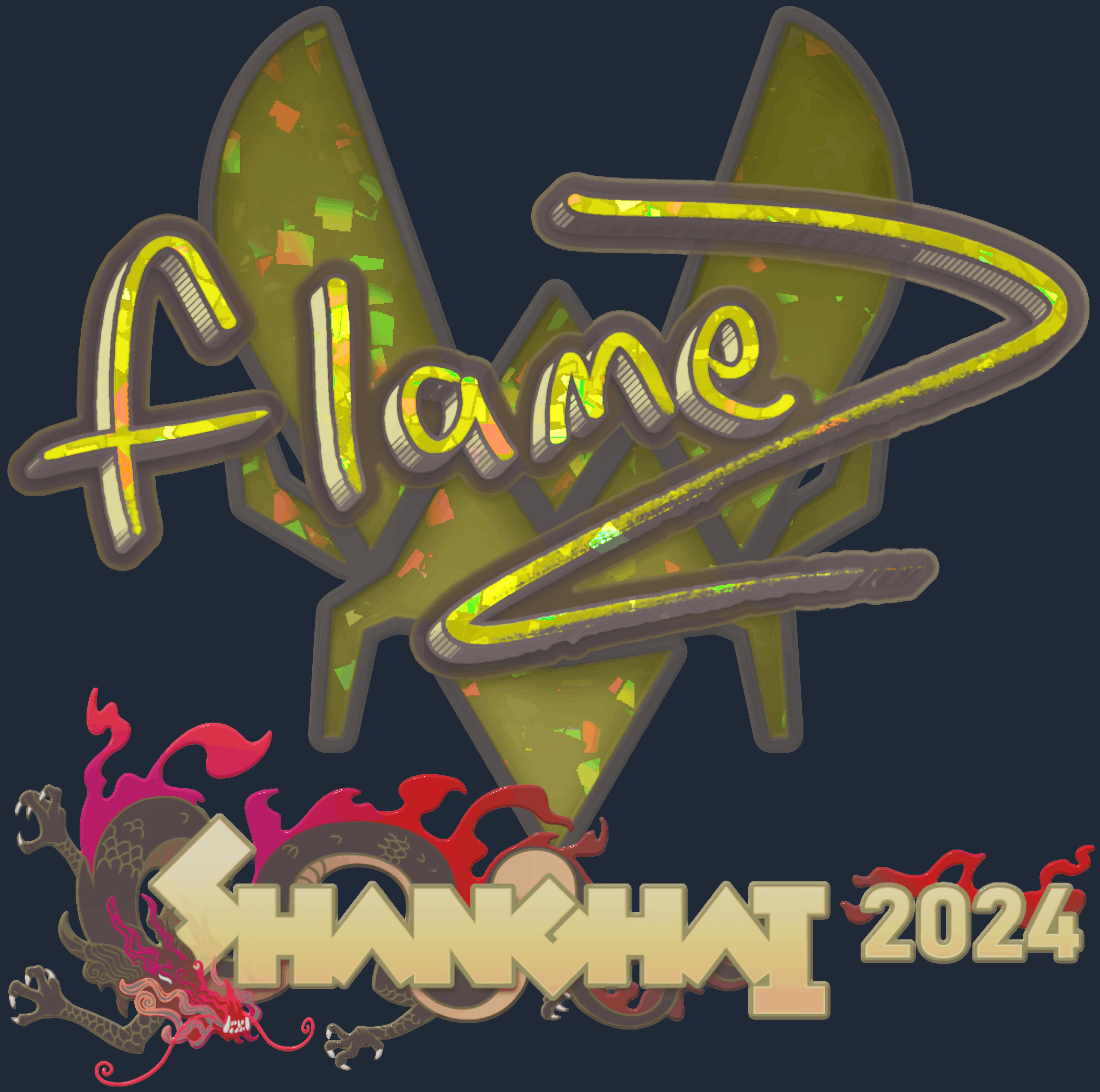 Sticker | FlameZ (Glitter) | Shanghai 2024 Image