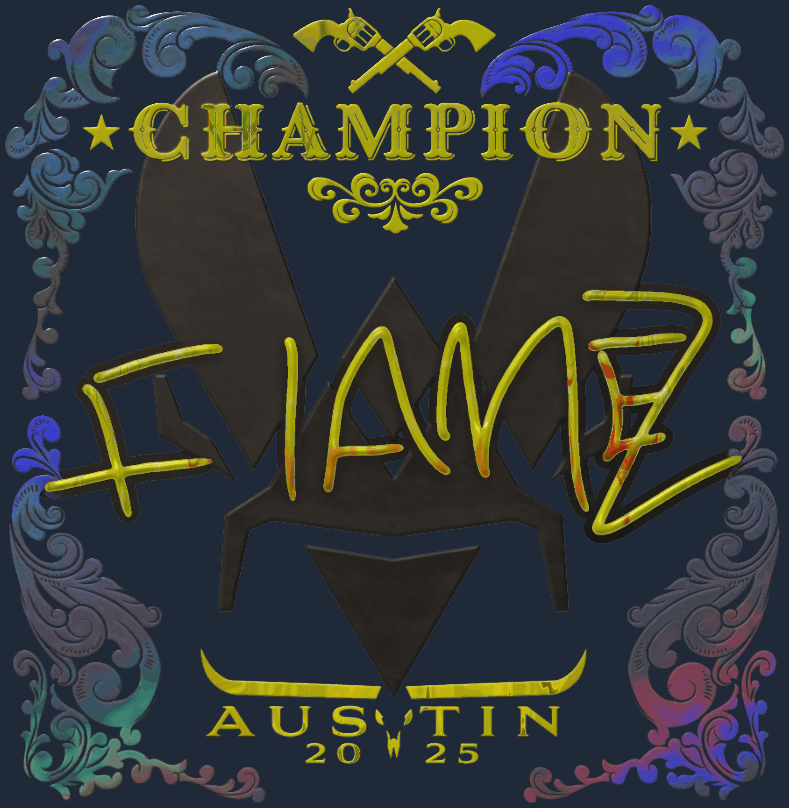 Sticker | FlameZ (Holo, Champion) | Austin 2025 Image