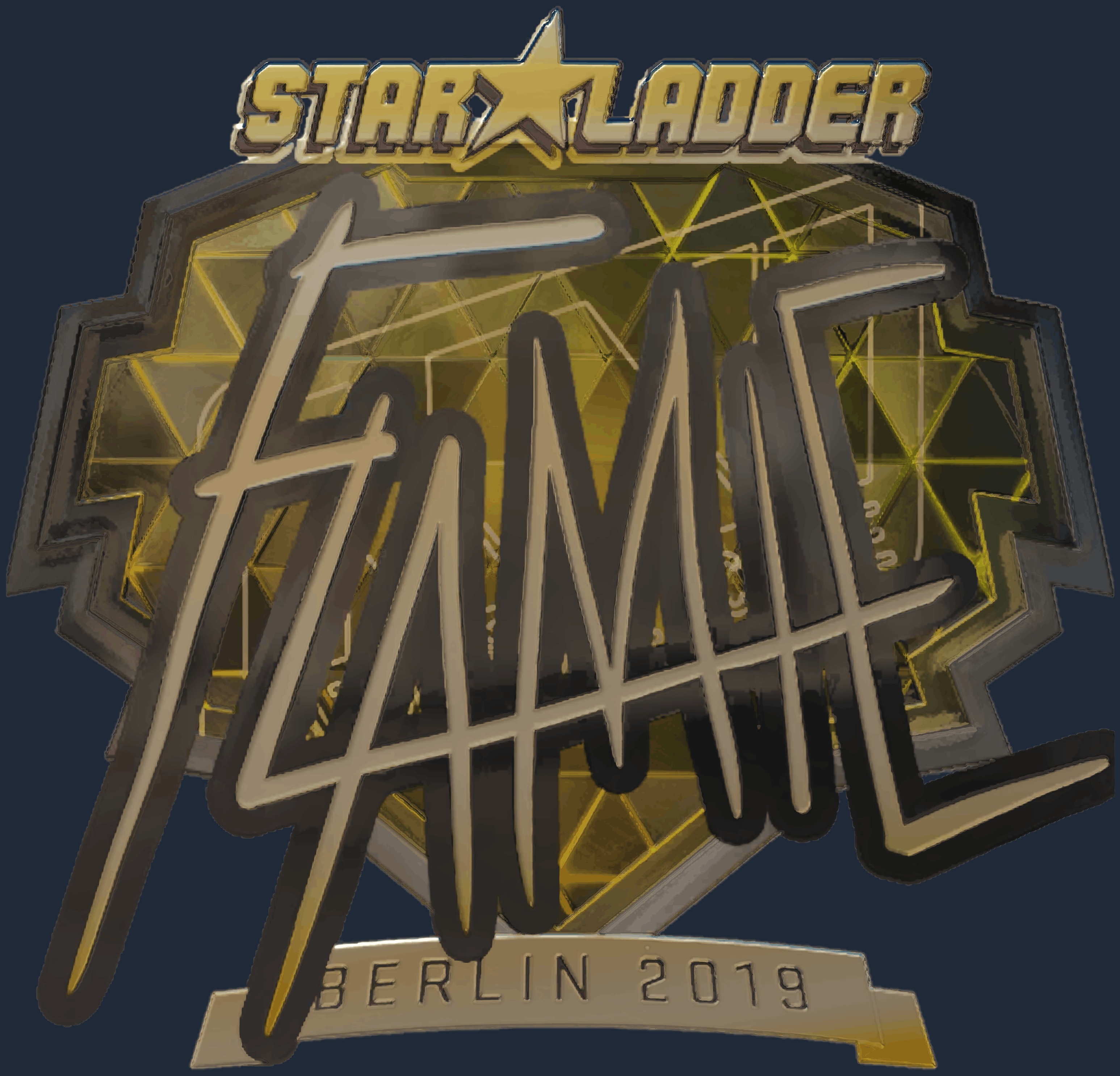 Sticker | flamie (Gold) | Berlin 2019 Image