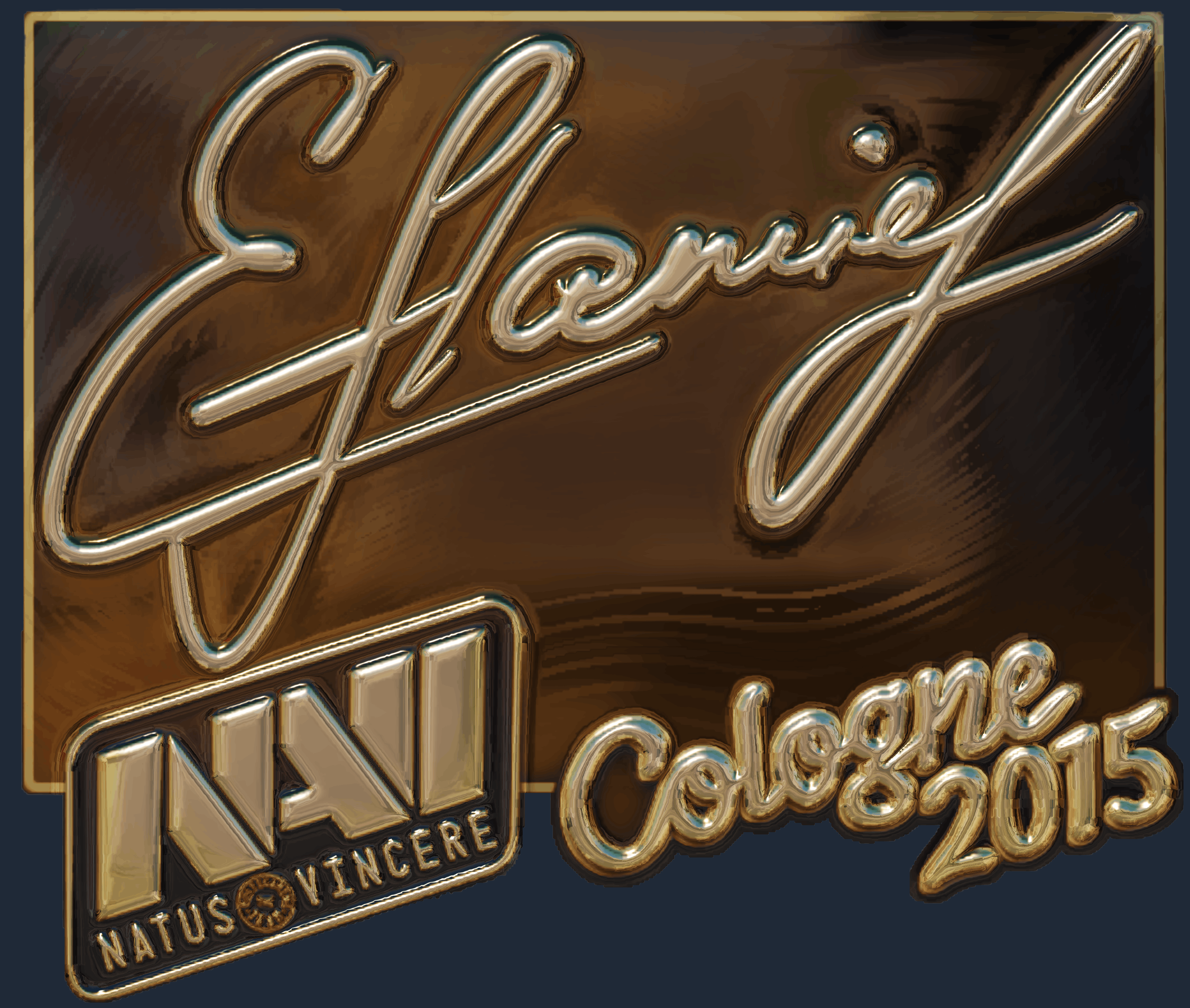 Sticker | flamie (Gold) | Cologne 2015 Screenshot
