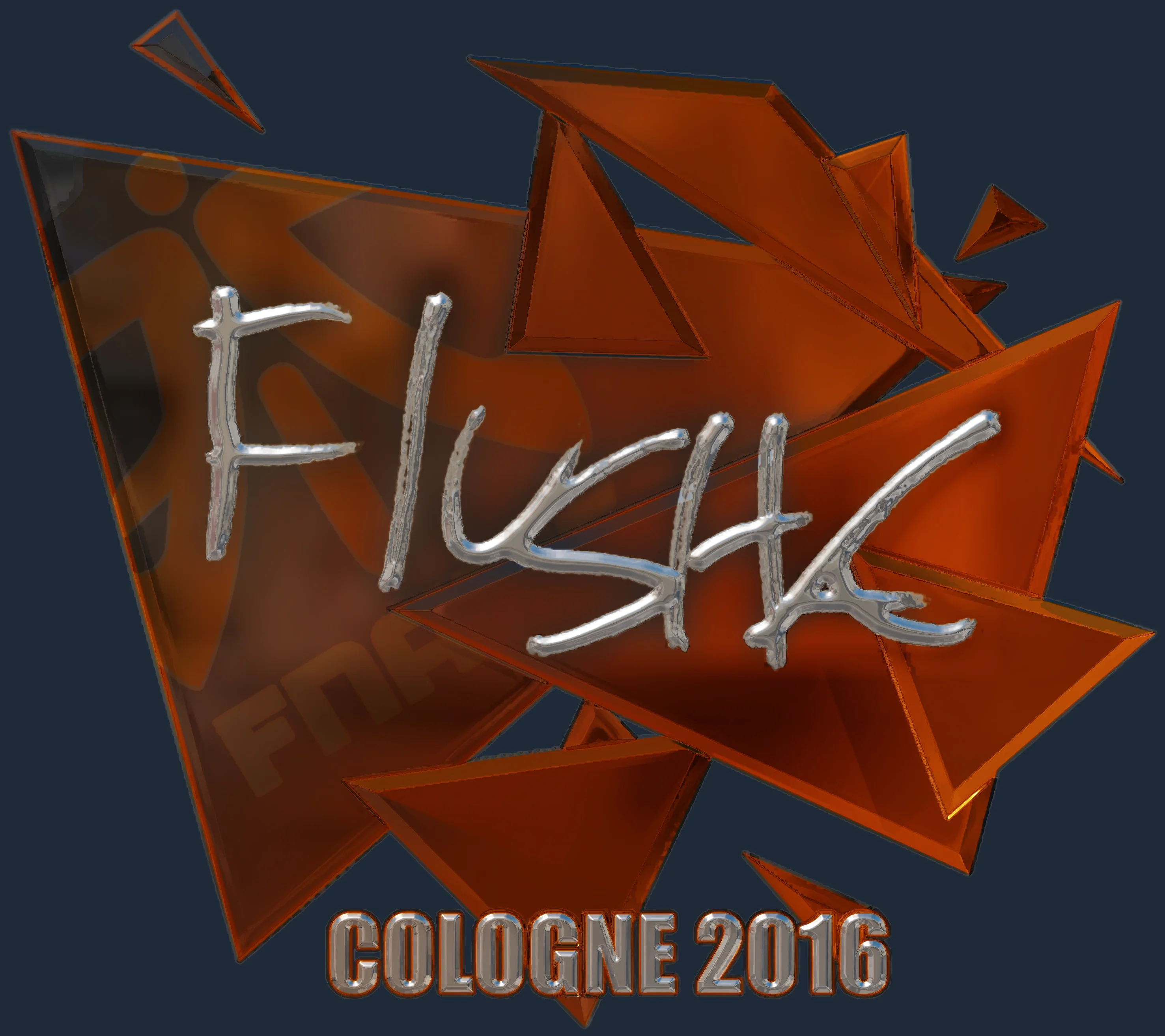 Sticker | flusha (Foil) | Cologne 2016 Image