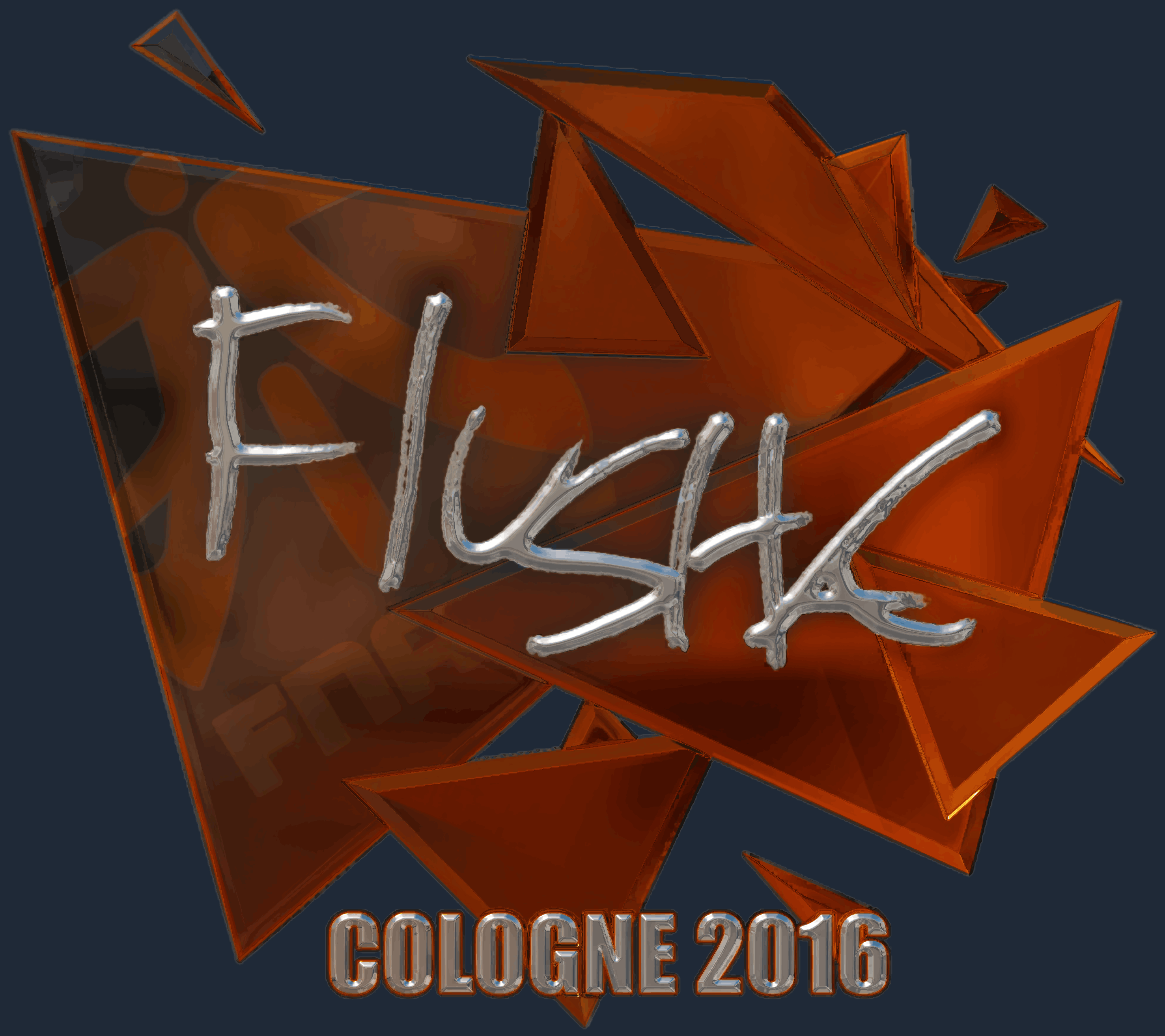 Sticker | flusha (Foil) | Cologne 2016 Image