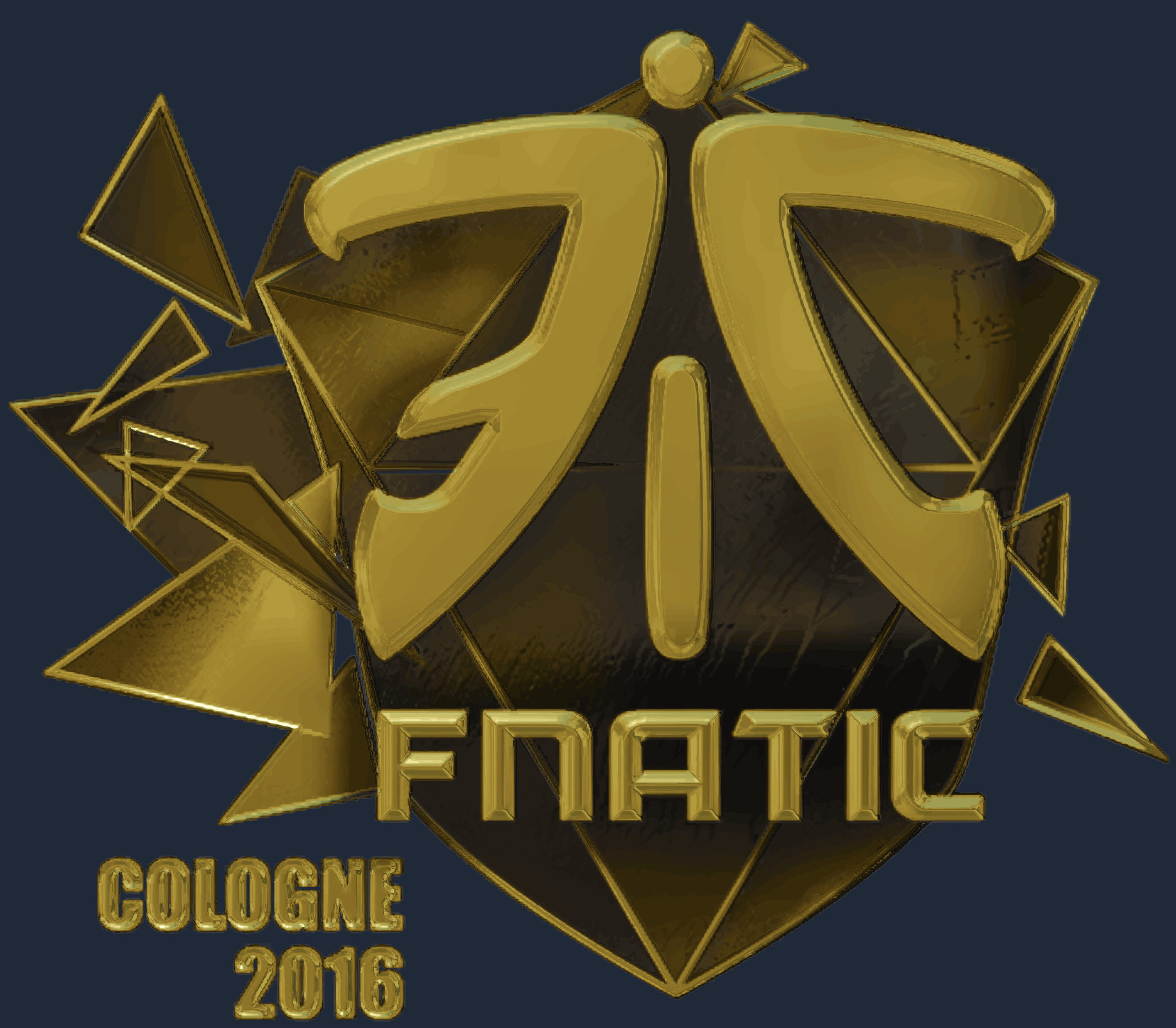 Sticker | Fnatic (Gold) | Cologne 2016 Image