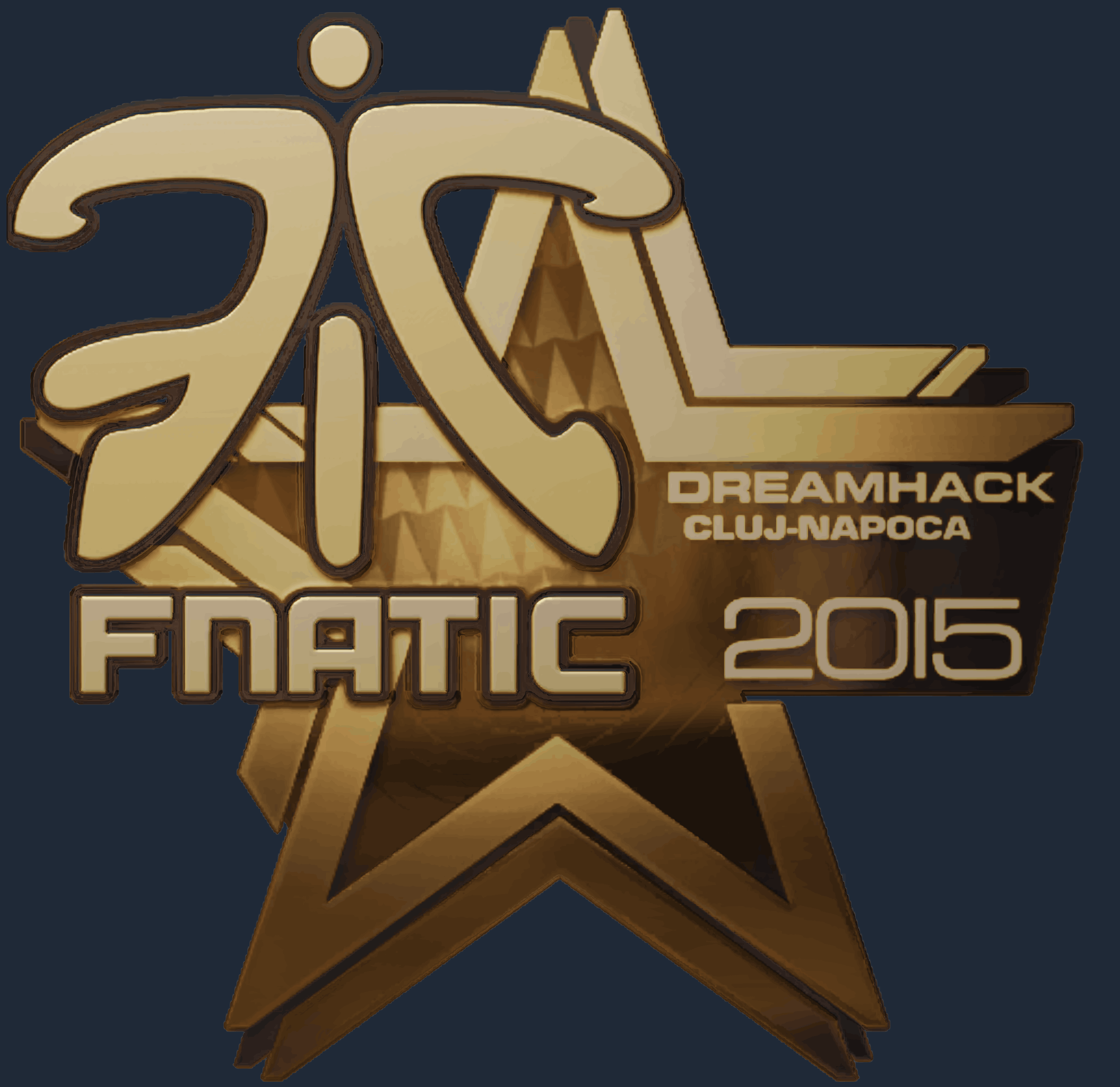 Sticker | Fnatic (Gold) | Cluj-Napoca 2015 Image