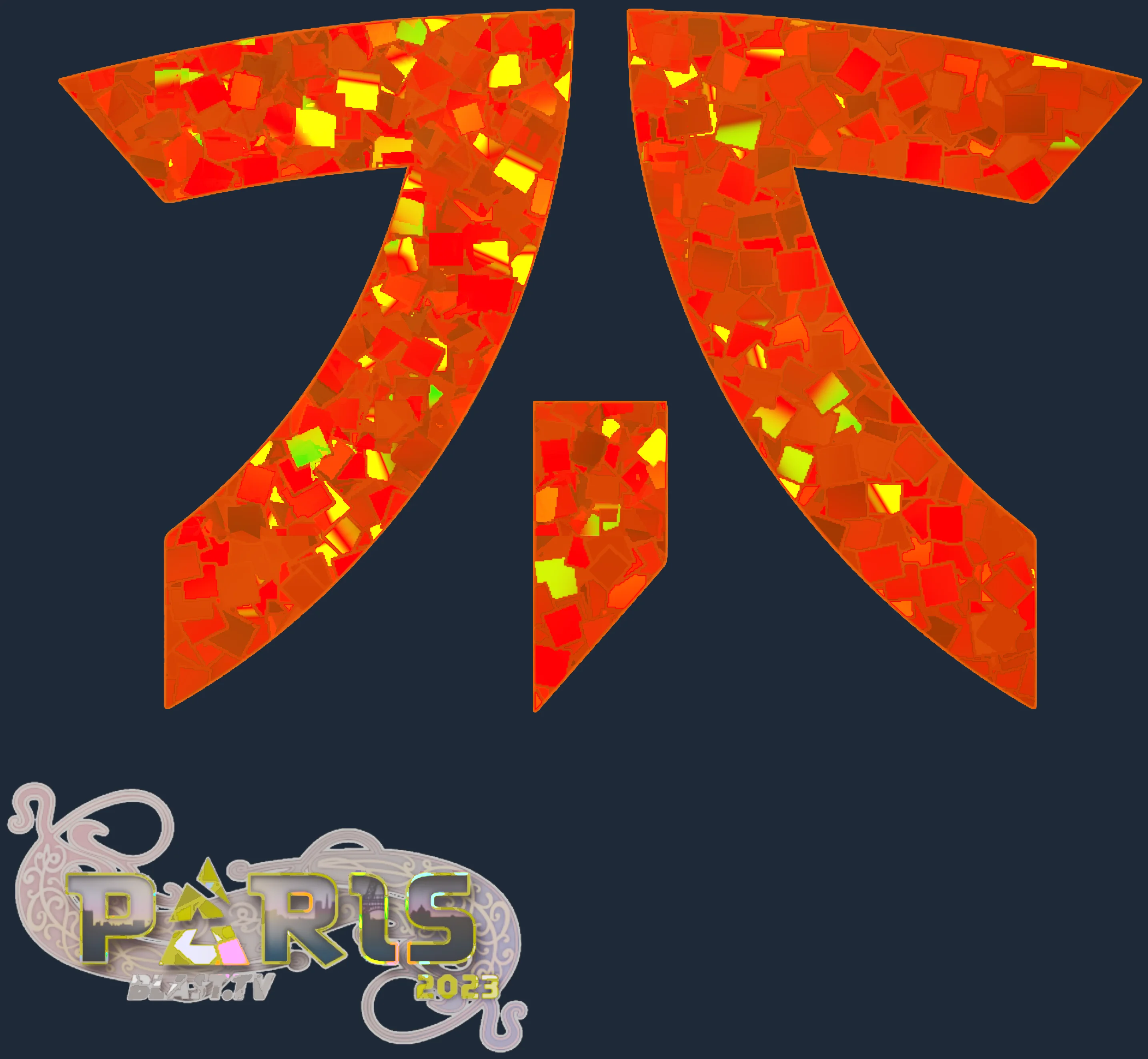 Sticker | Fnatic (Glitter) | Paris 2023 Image