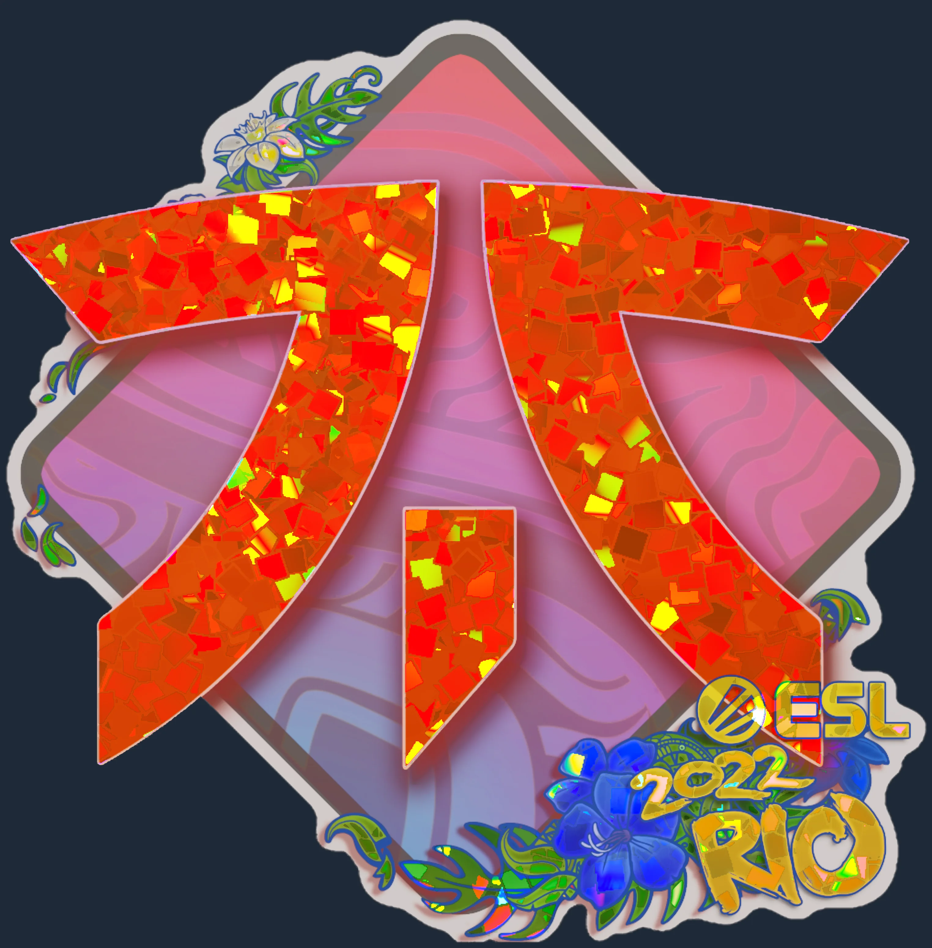 Sticker | Fnatic (Glitter) | Rio 2022 Image