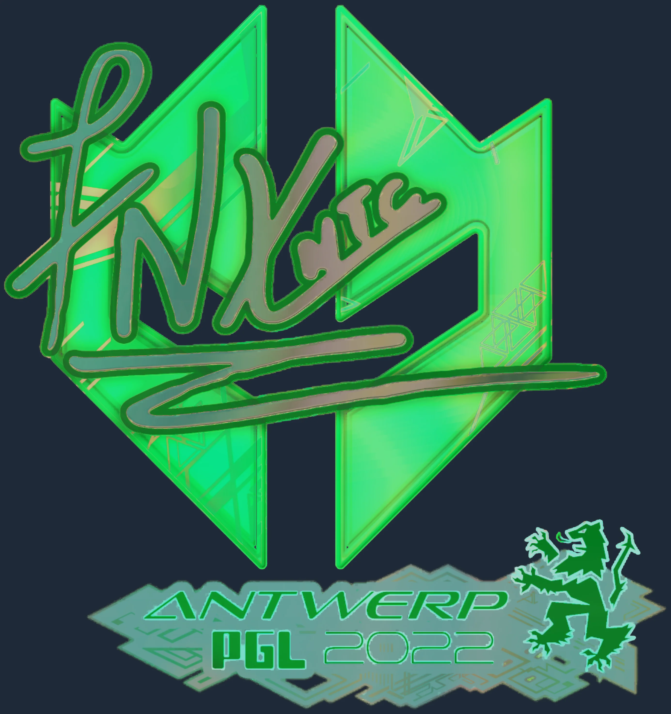 Sticker | fnx (Holo) | Antwerp 2022 Image